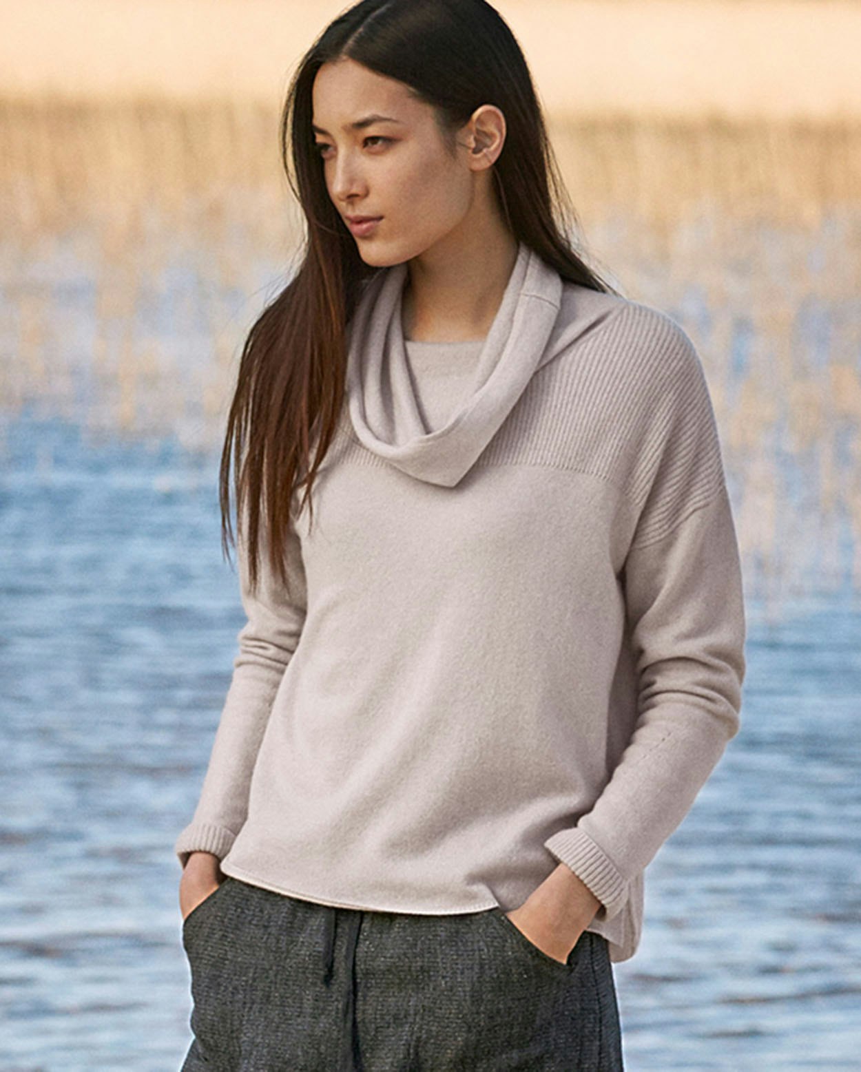 Poetry - Pure cashmere cowl-neck sweater
