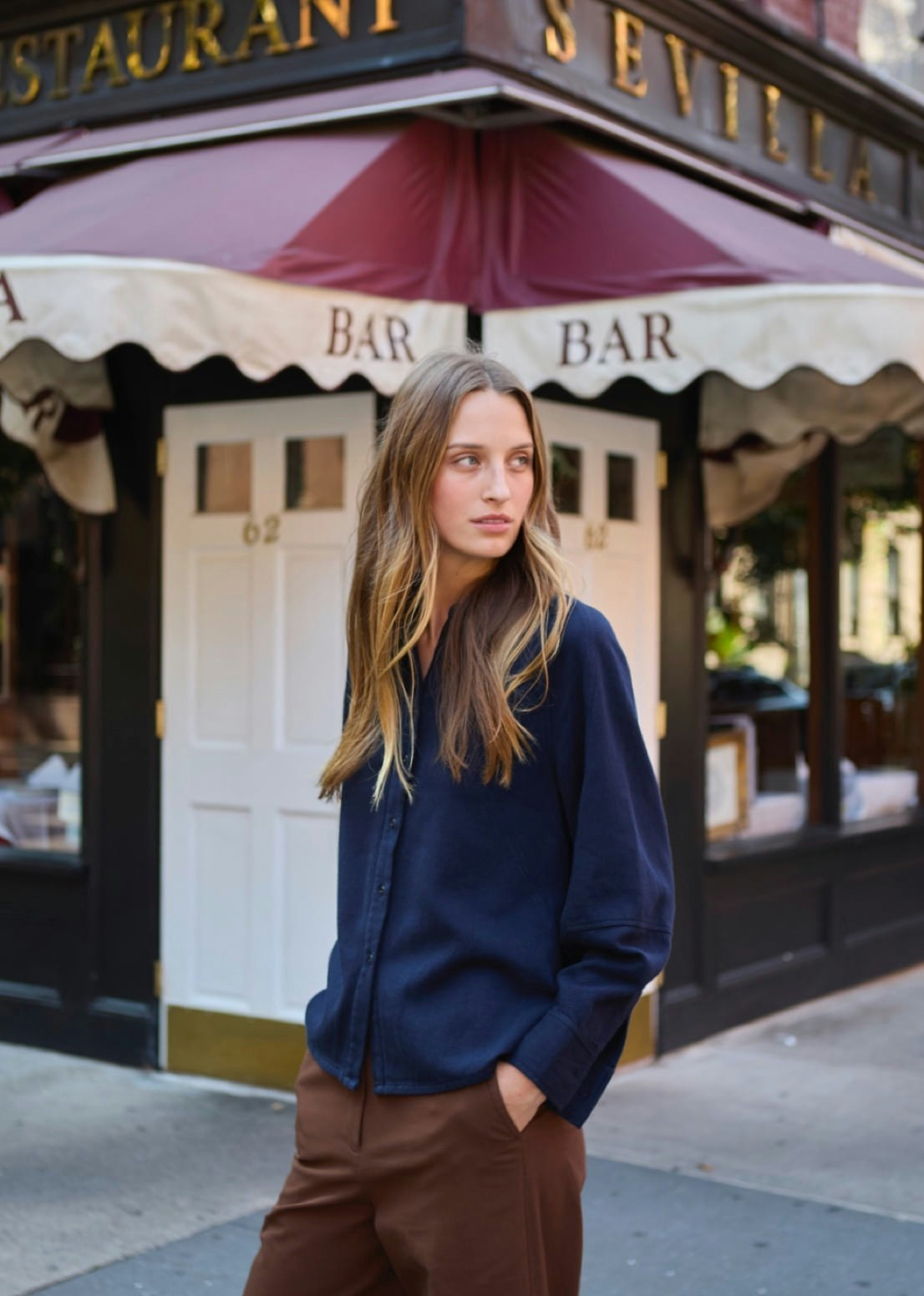 Raglan-Sleeve Blouse