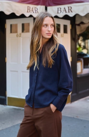 Raglan-Sleeve Blouse