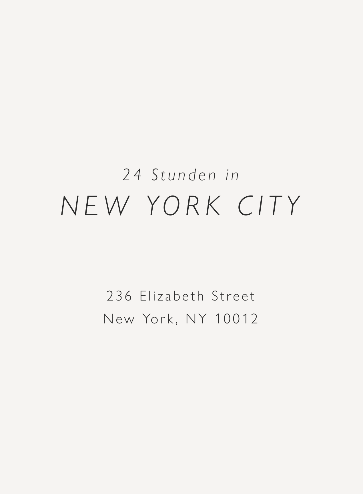 24 Hours In New York