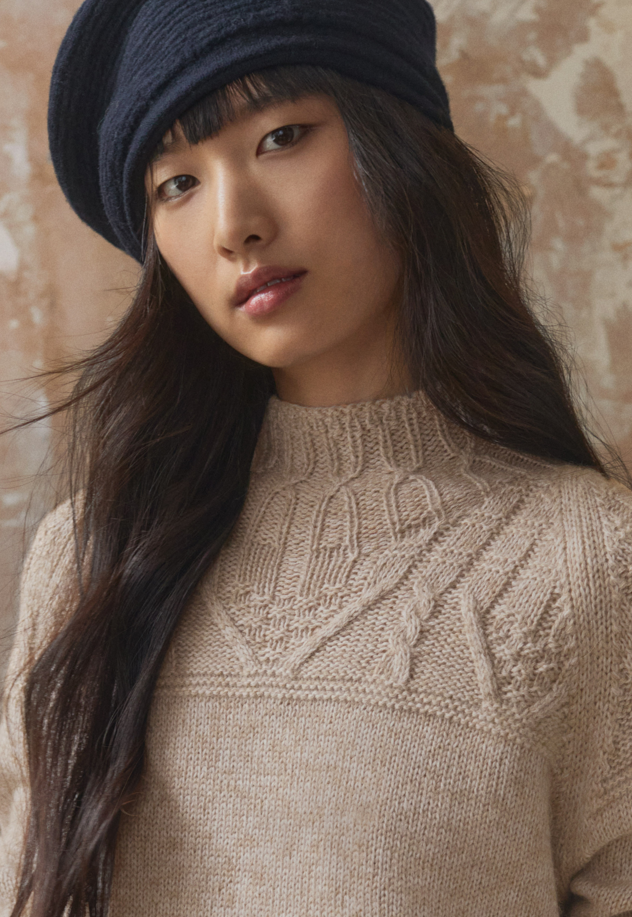 yoke ALPACA WOOL DOUBLE SLEEVES KNIT 【公式通販】