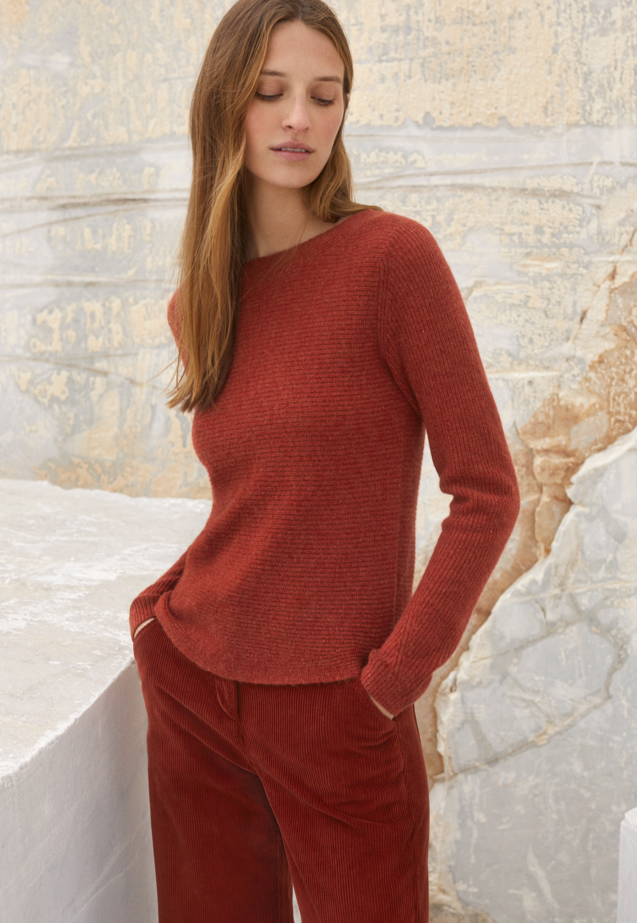 Poetry Cashmere boat neck sweater
