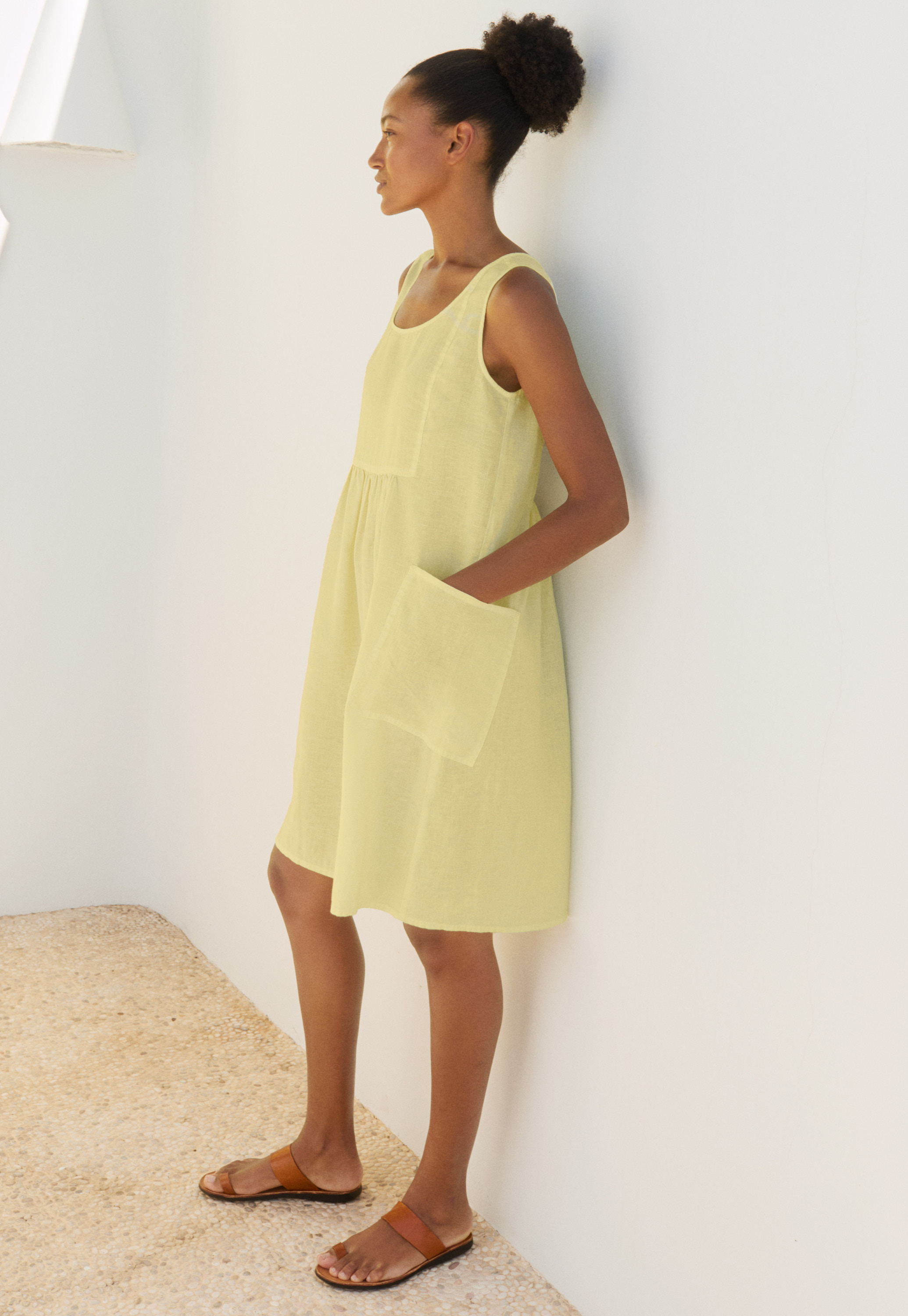 soduk（スドーク）の「twisted linen dress（ドレス）」 - WEAR