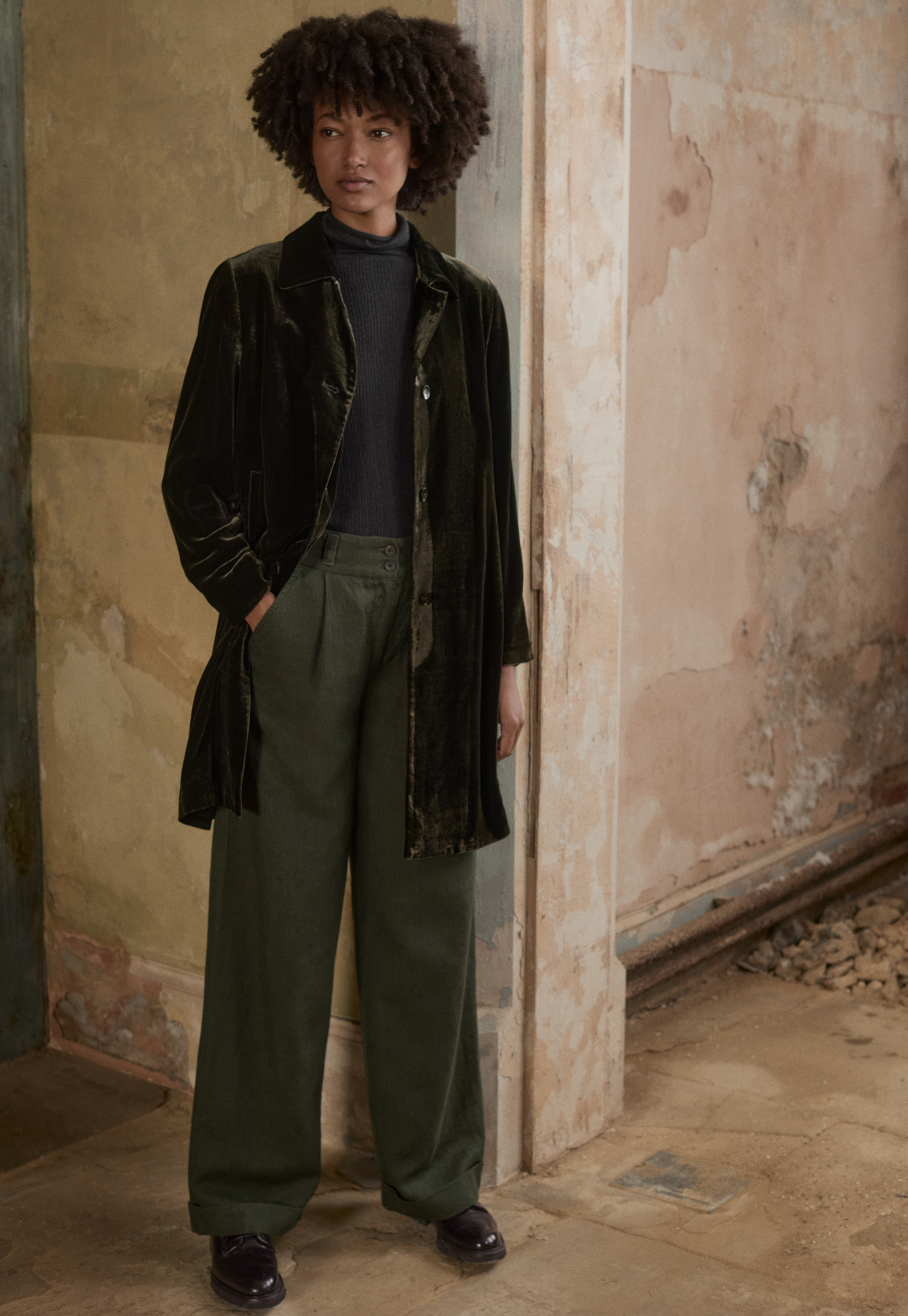 Poetry velvet coat shop
