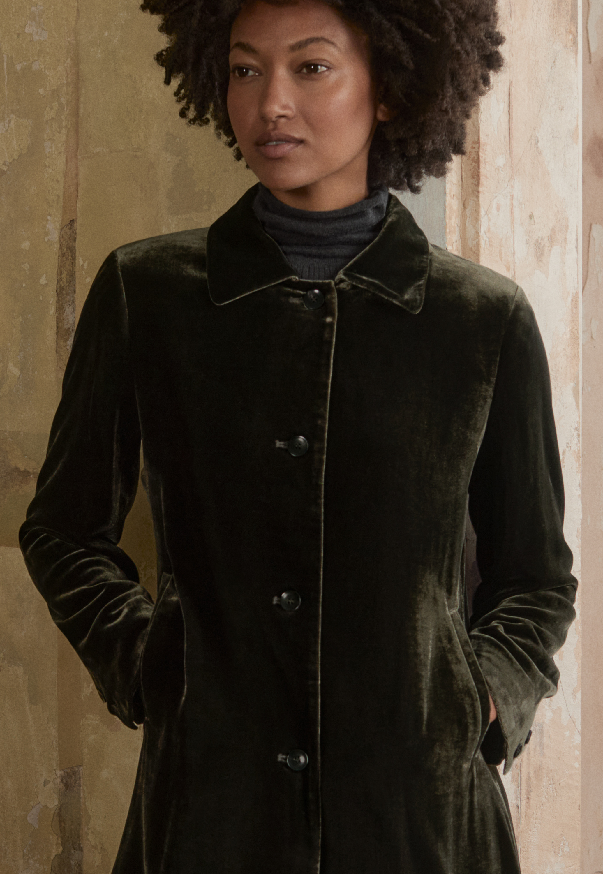 Poetry velvet coat shop