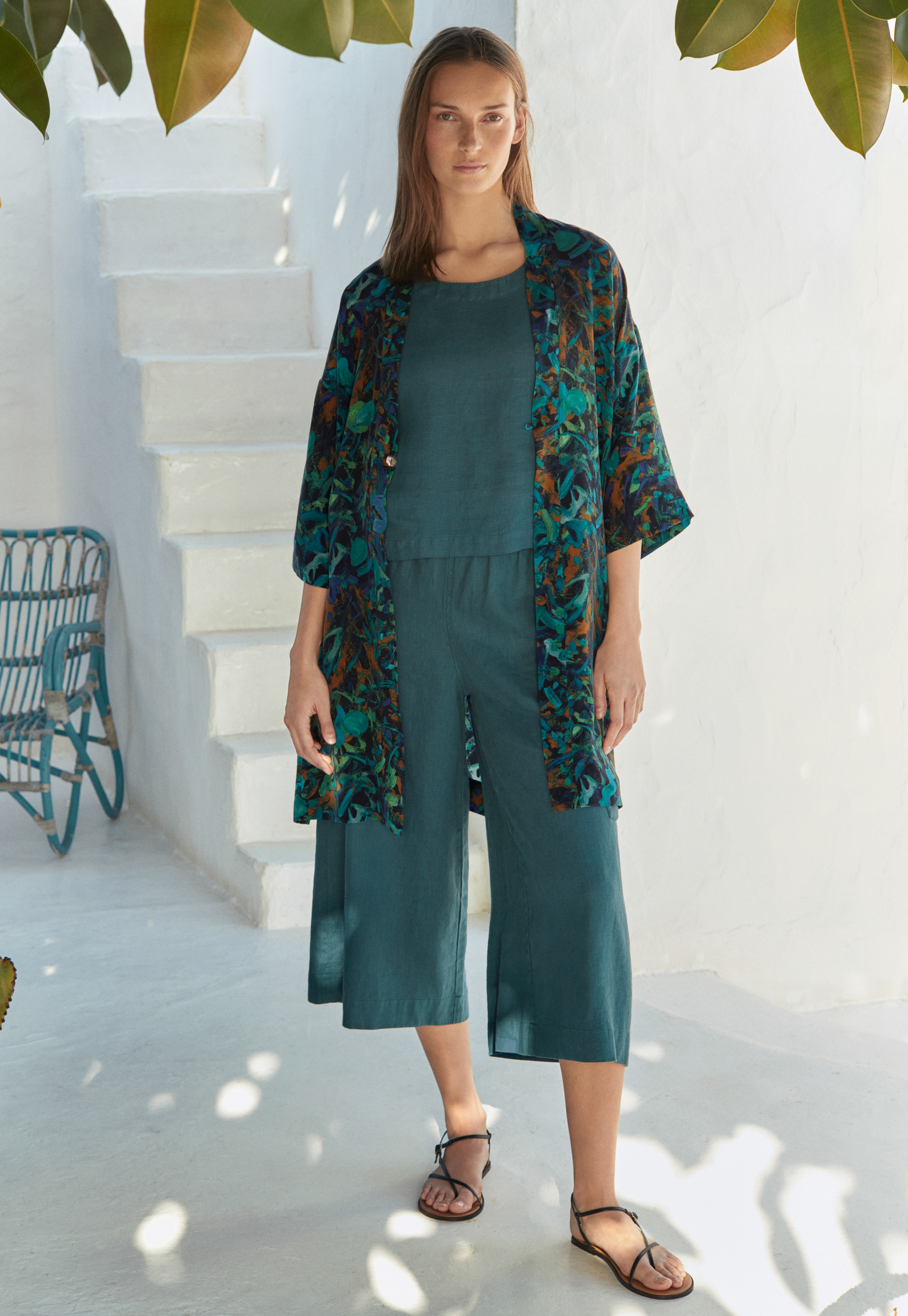 Silk kimono style jacket deals