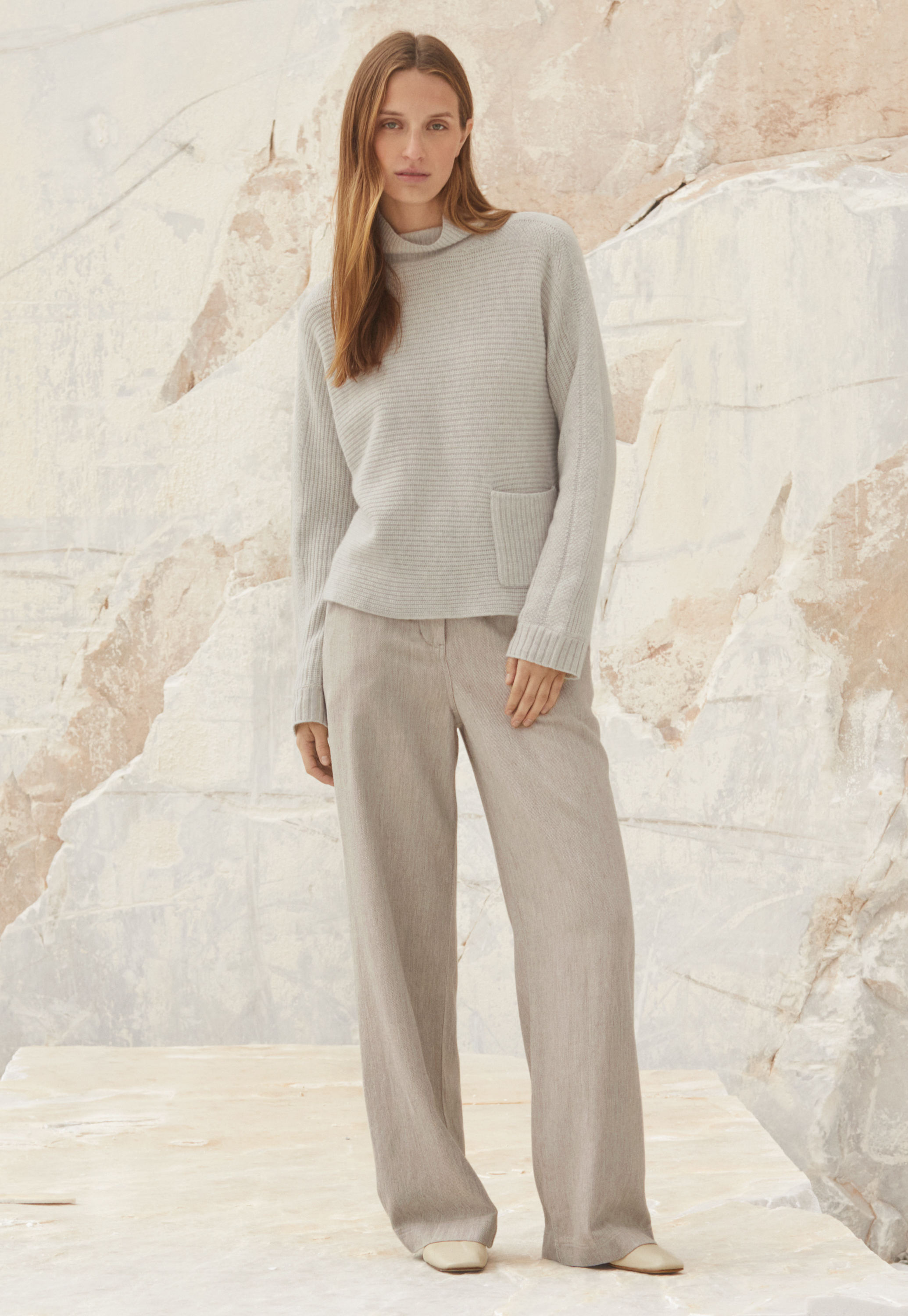 Poetry - Hemp cotton & yak straight-leg trousers