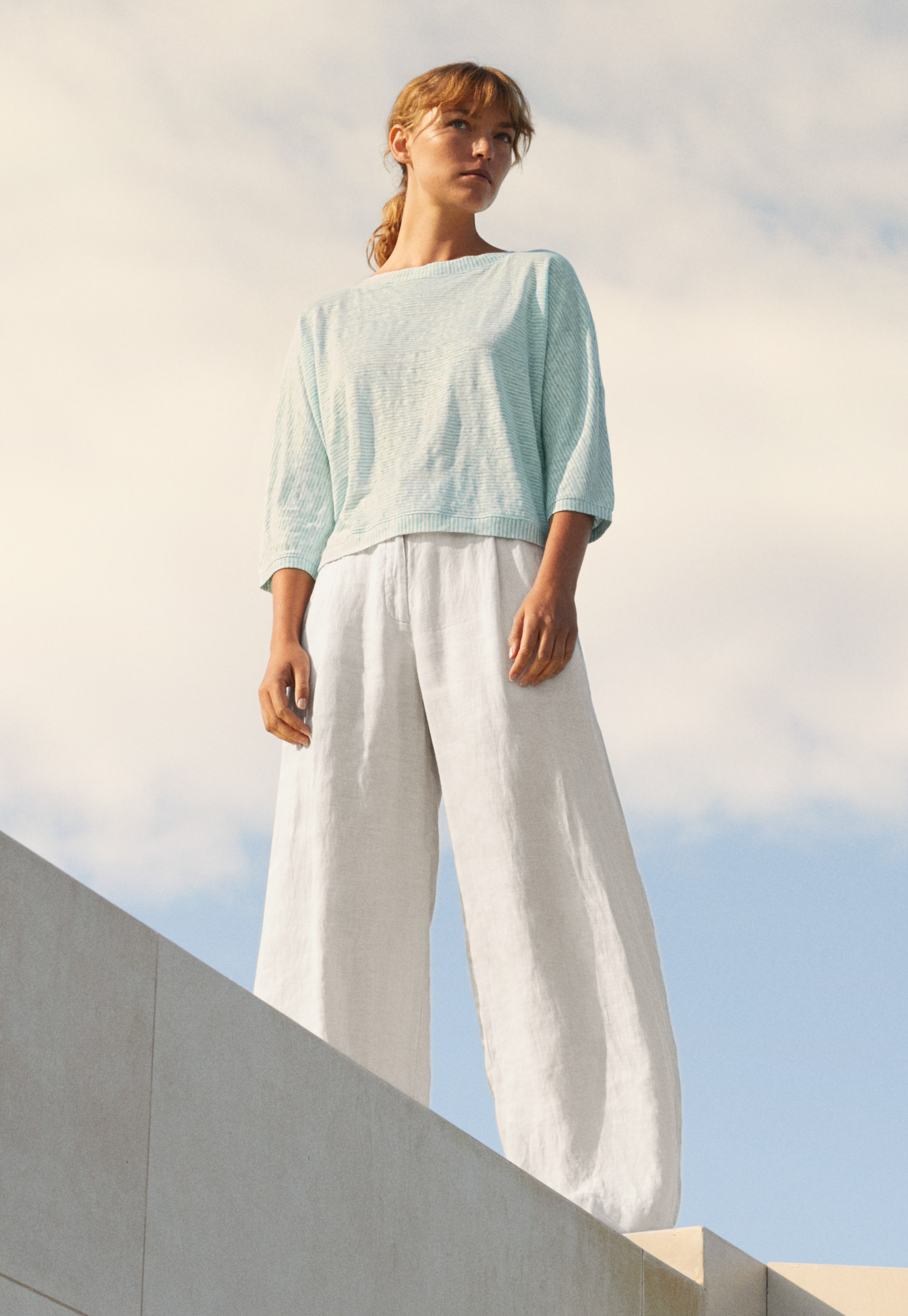 Poetry - Wide-leg linen trousers