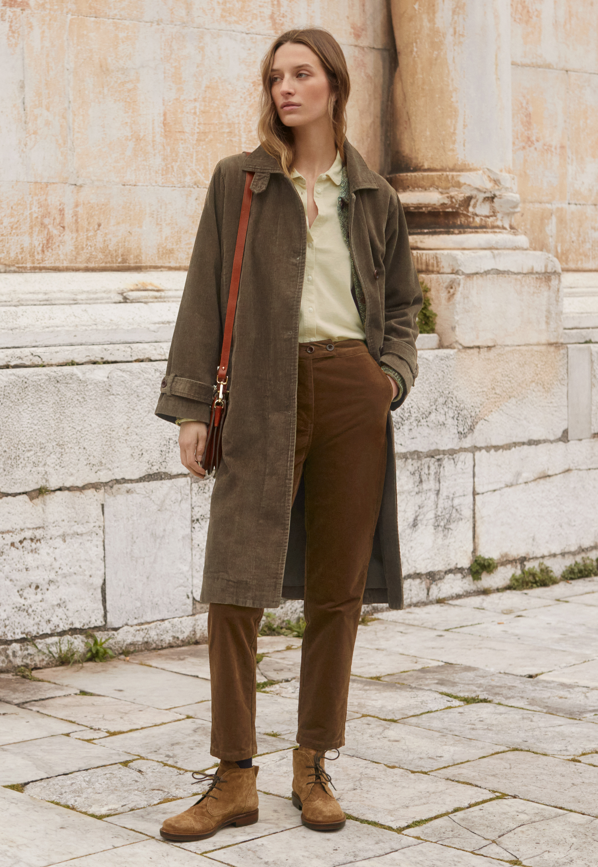 Funnel neck coat theory store