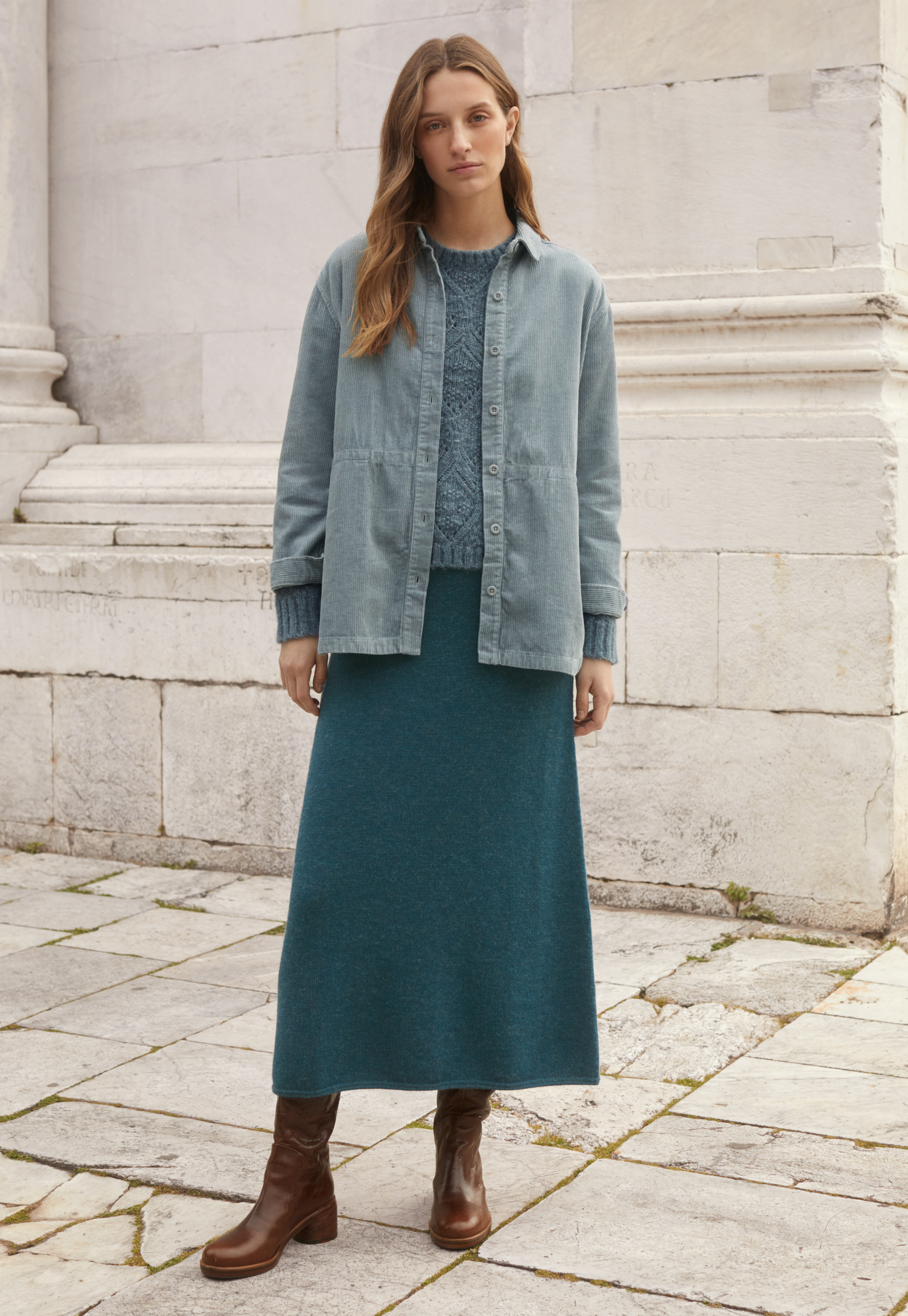 Poetry - Alpaca & wool knitted skirt