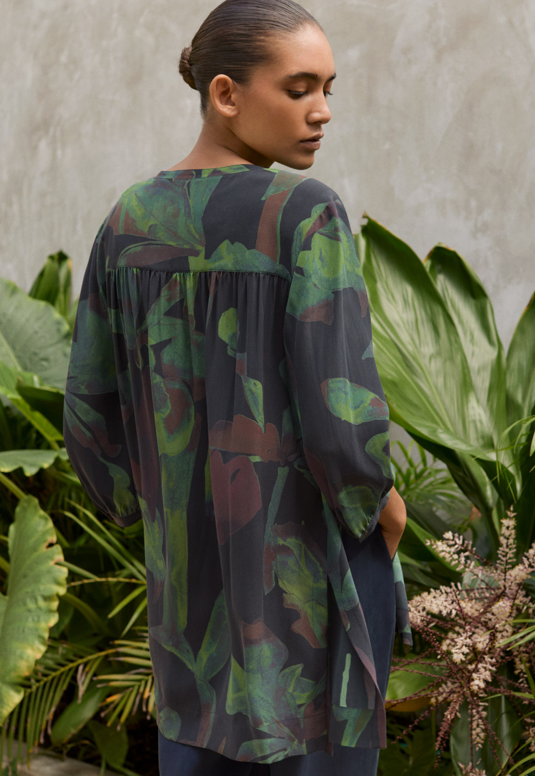 Poetry - Printed silk tunic