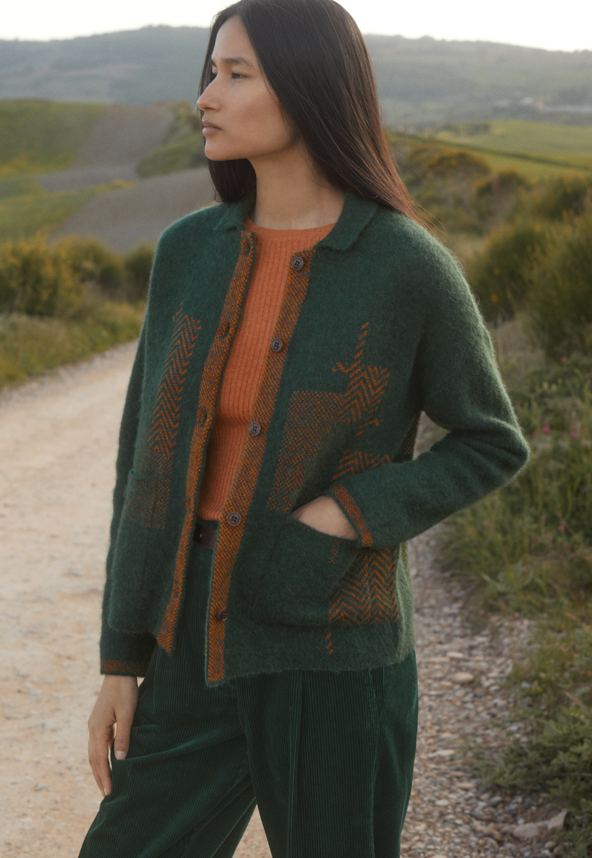 Poetry - Alpaca and cotton jacquard jacket