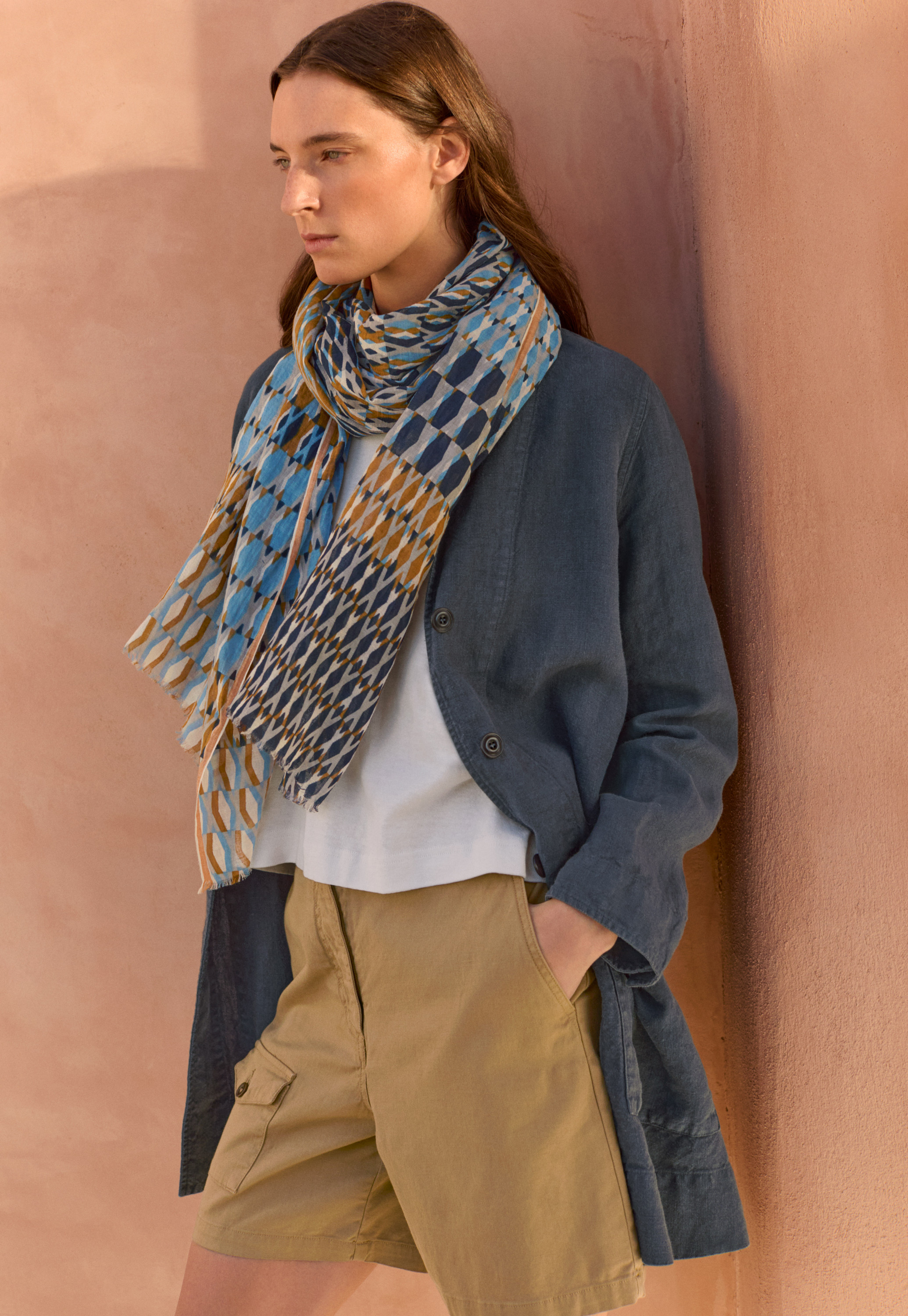 Poetry - Heavy linen long jacket