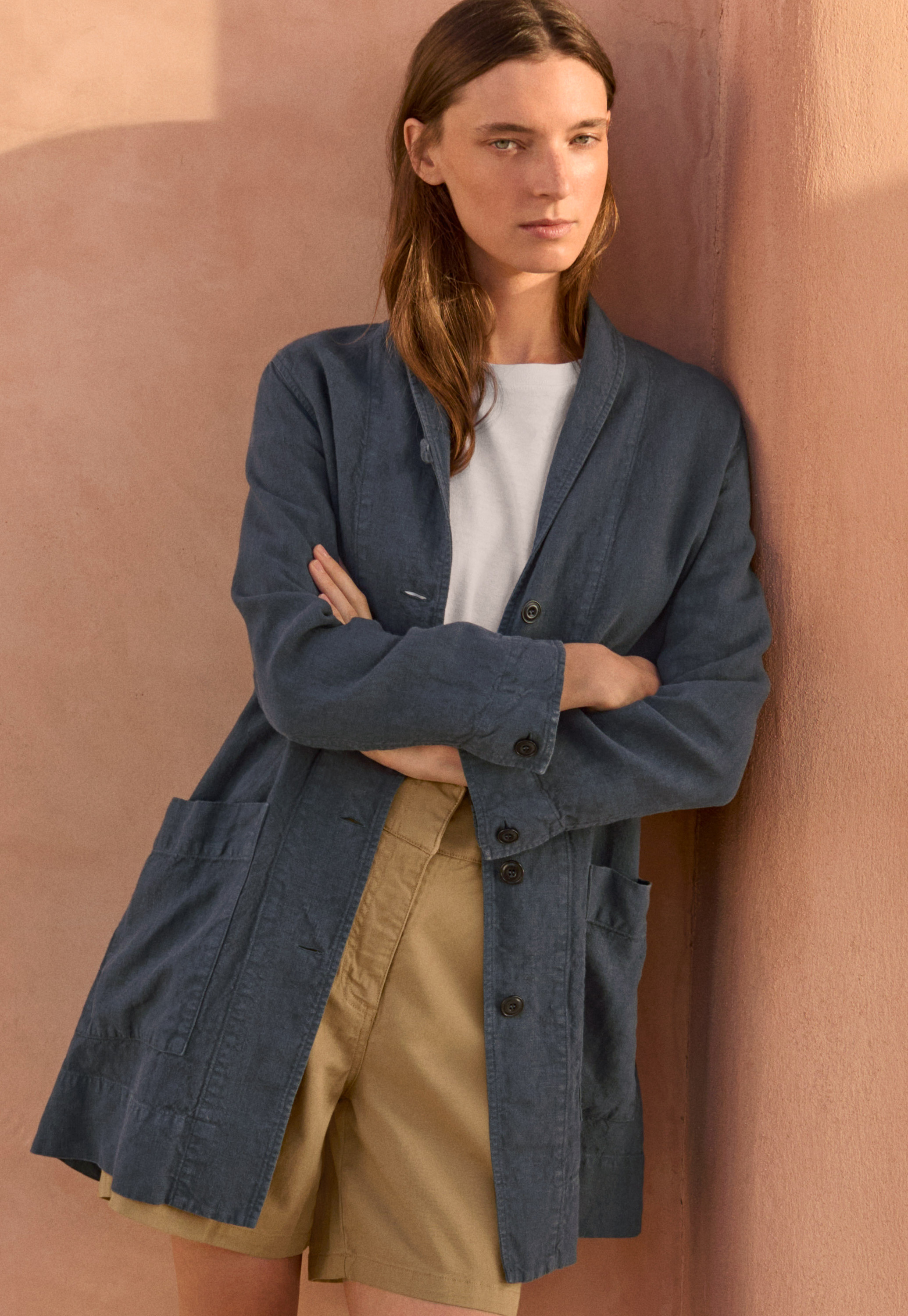 blurhms 23SS Heavy Linen Work Jacket
