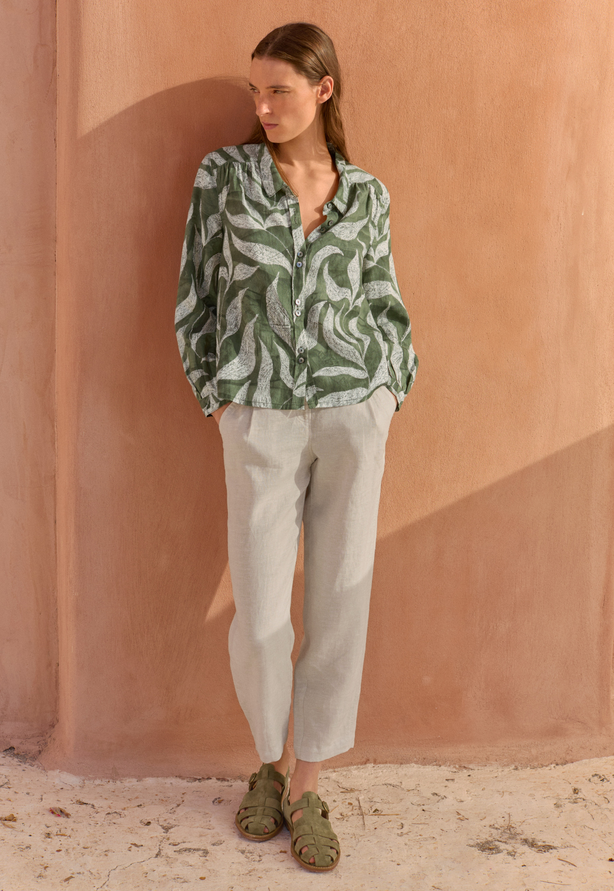 Poetry - Printed linen blouse