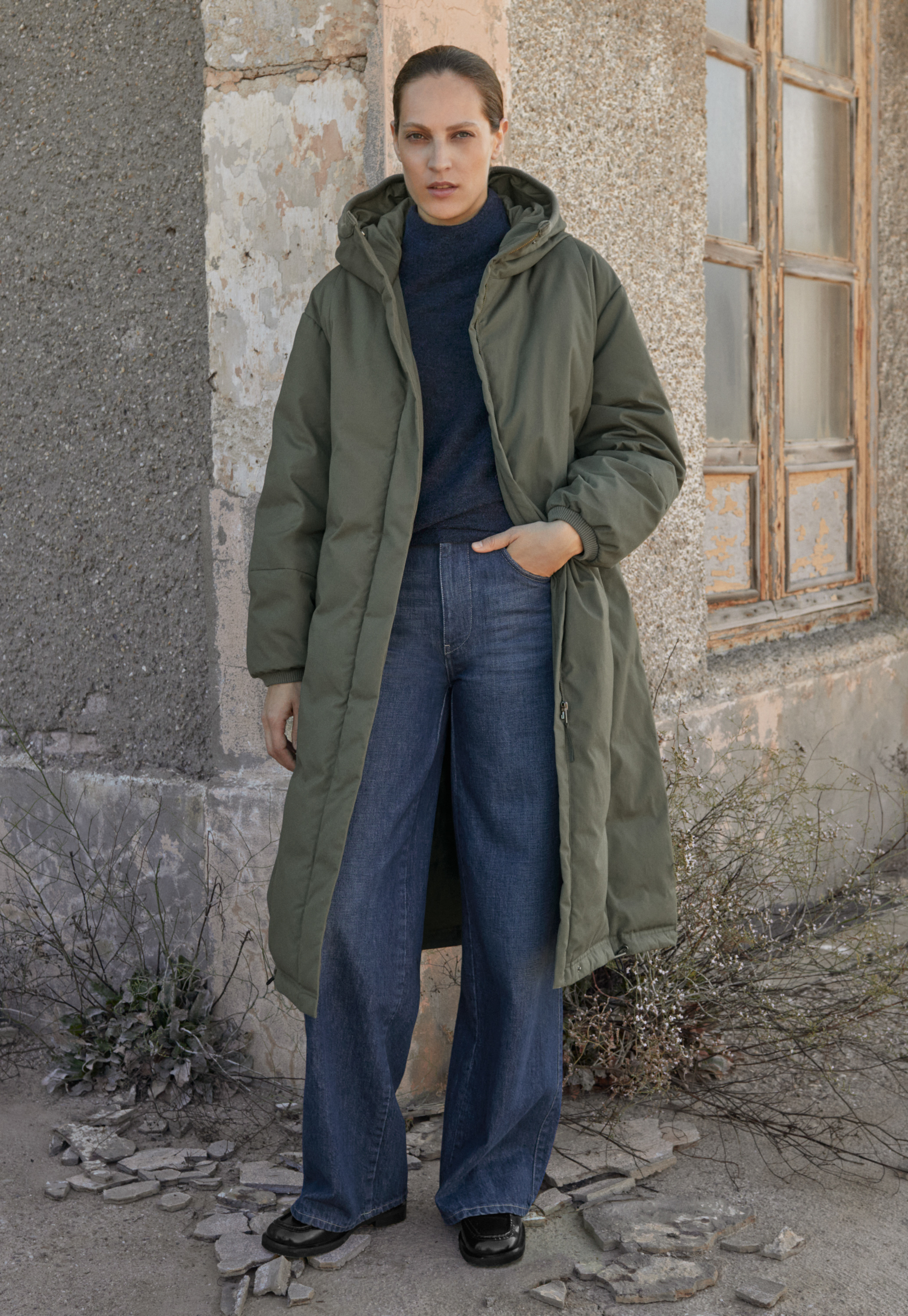 Recycled down coat best sale