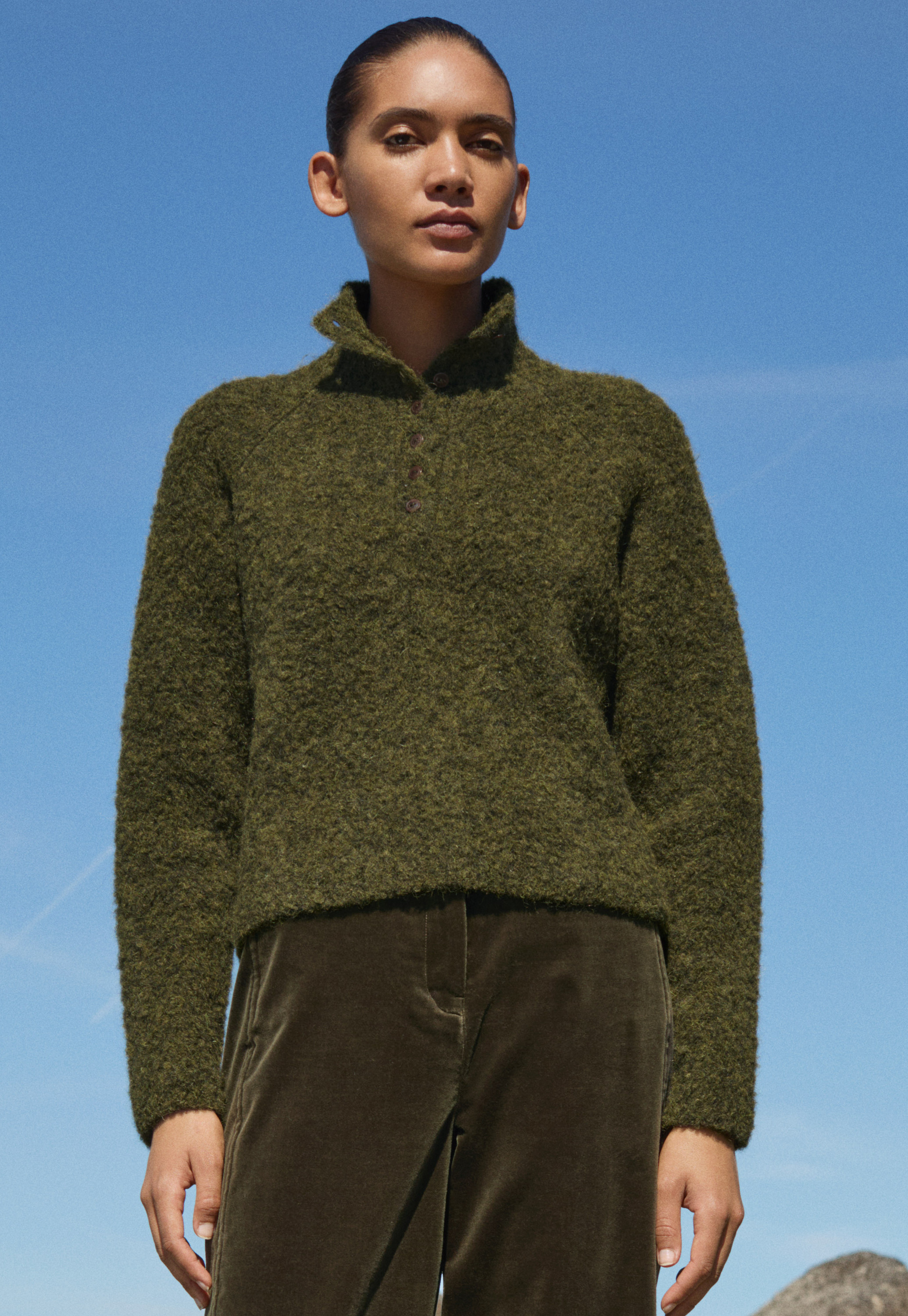 トップス IHATOV Wool cashemere stand neck sweater RD_D5_S3_RG02G_RL32C_RG53B_053