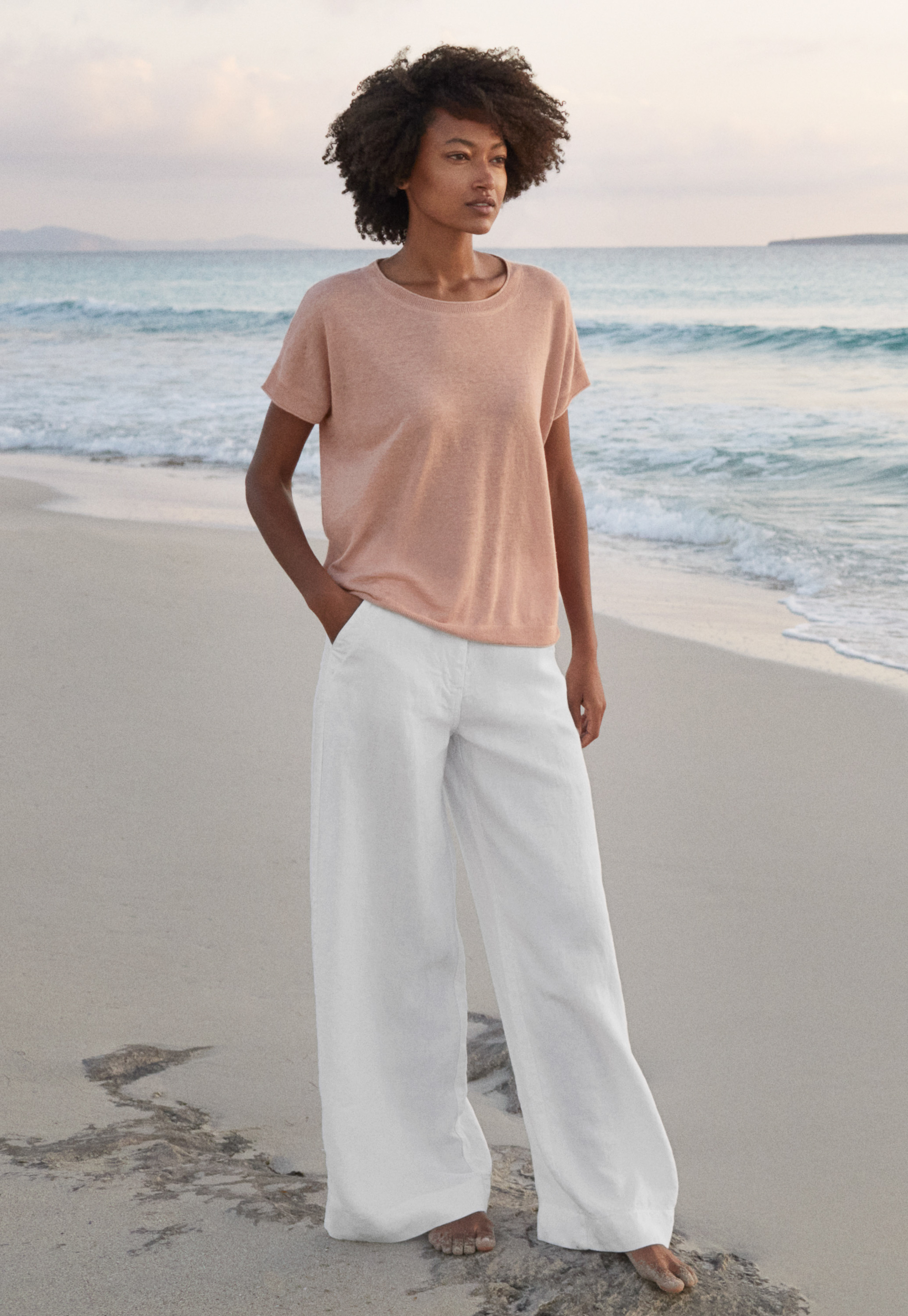 Poetry - Wide linen trousers