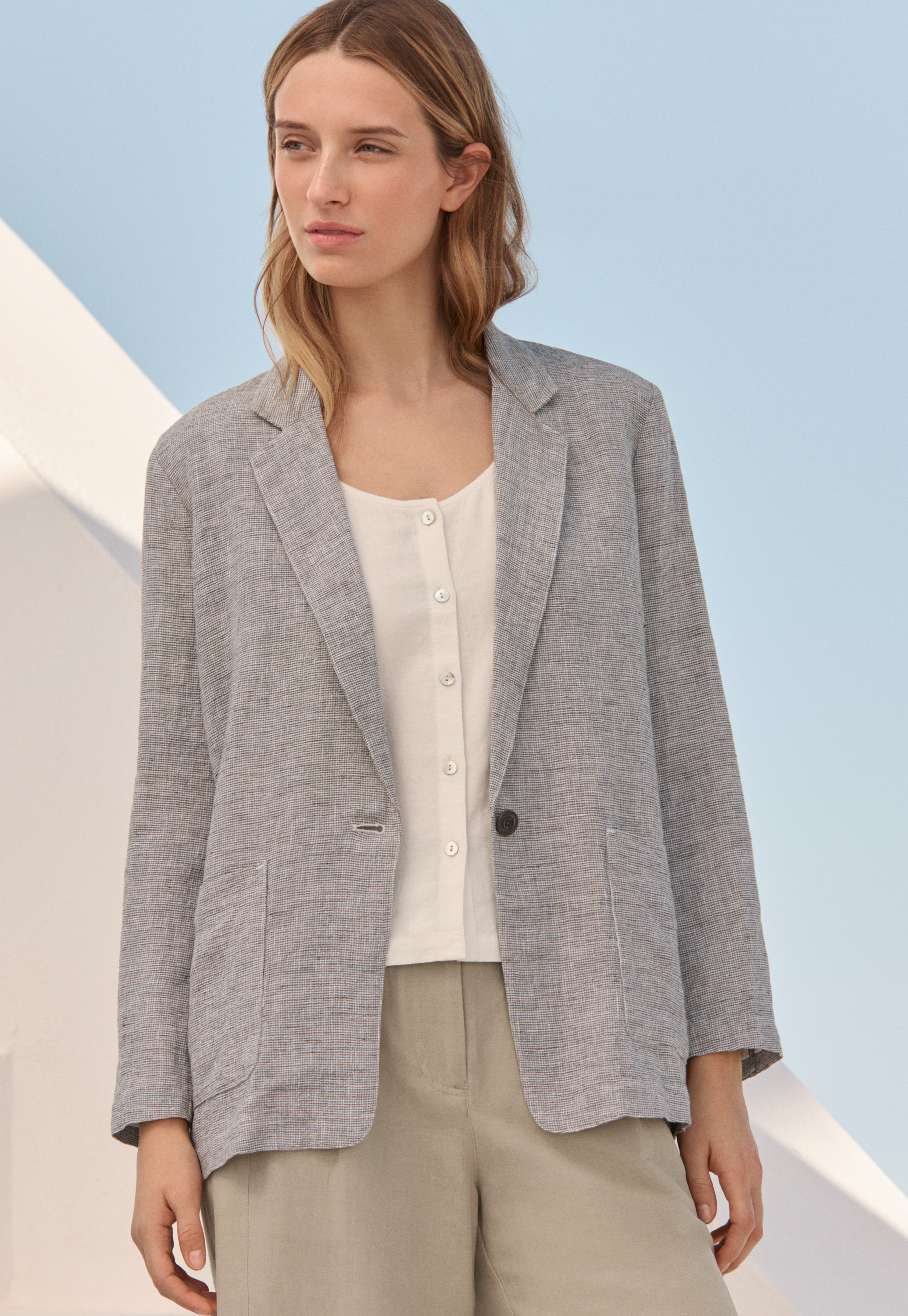 Poetry - Long linen jacket