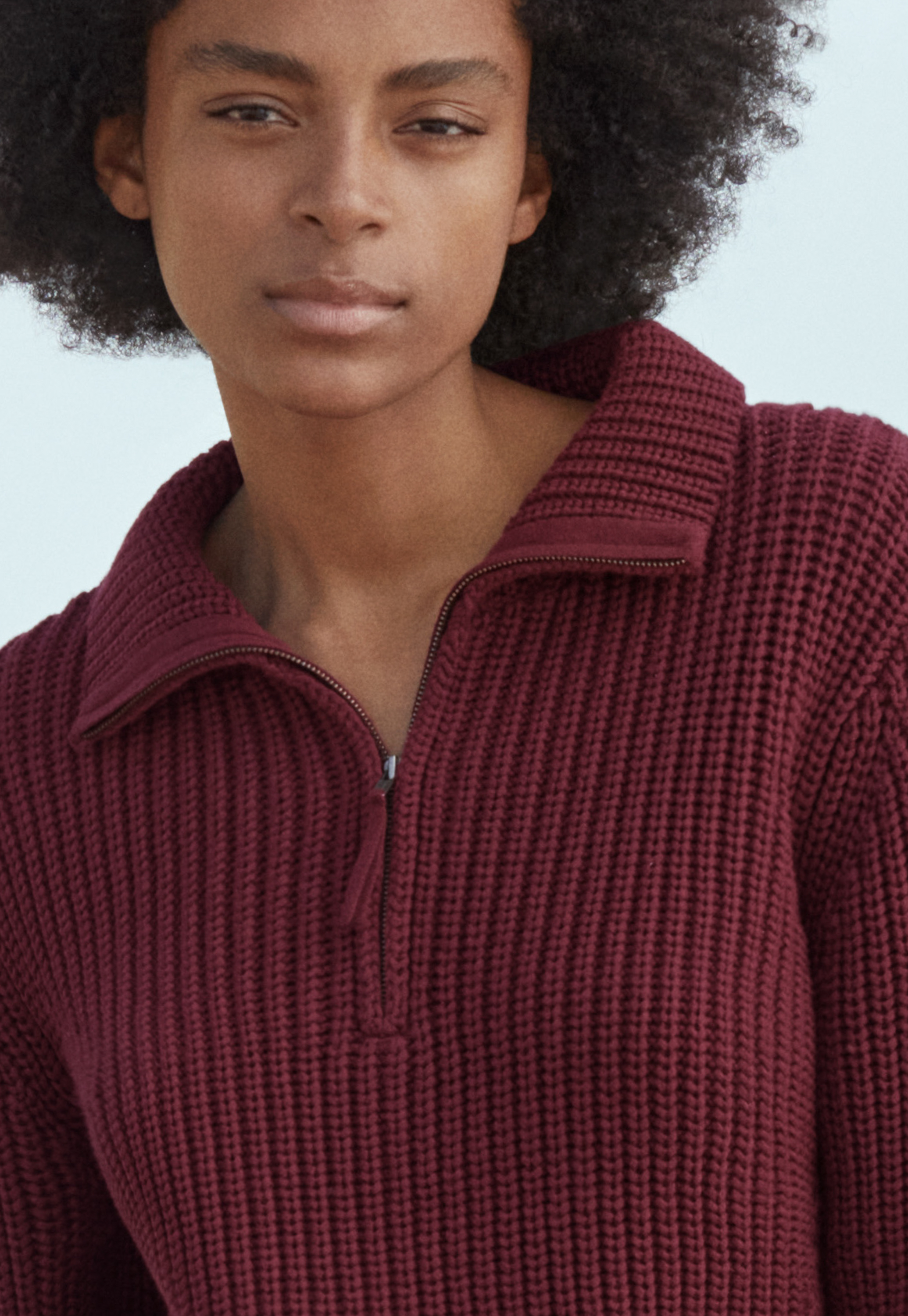 Poetry - Cotton zip-neck sweater Poetry - Cotton zip-neck sweater