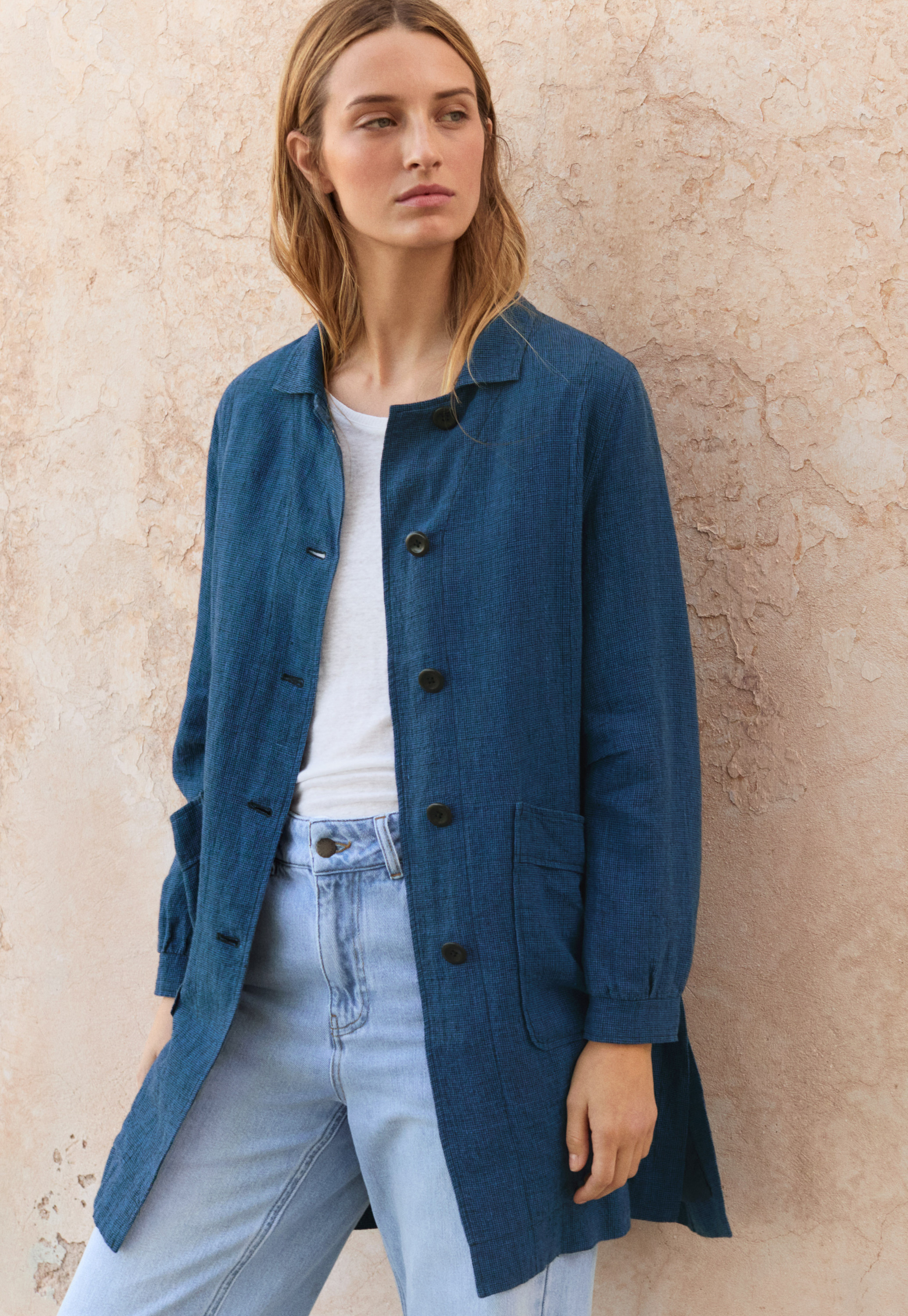 Poetry - Long linen jacket Poetry - Long linen jacket