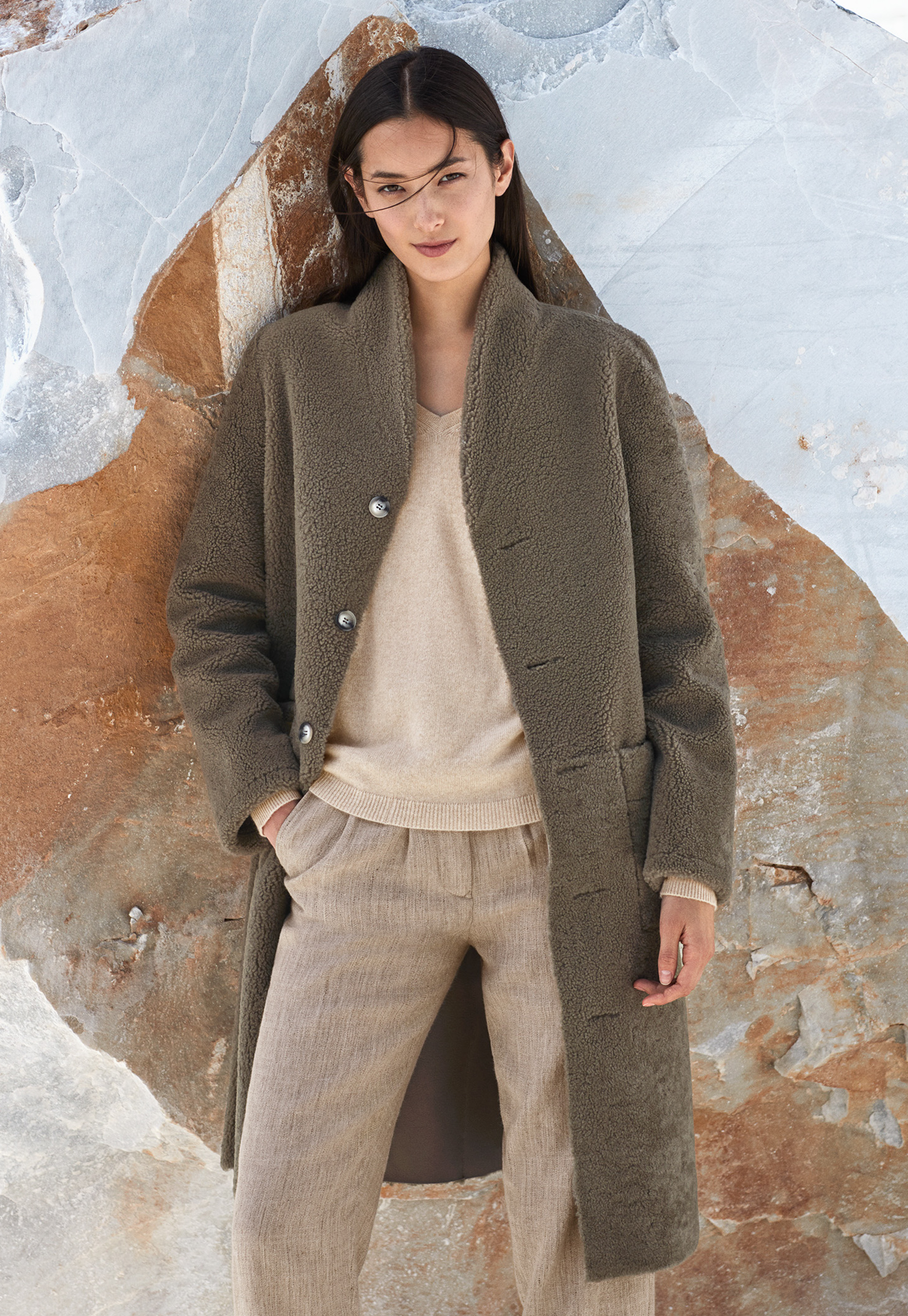Poetry - Reversible sheepskin coat