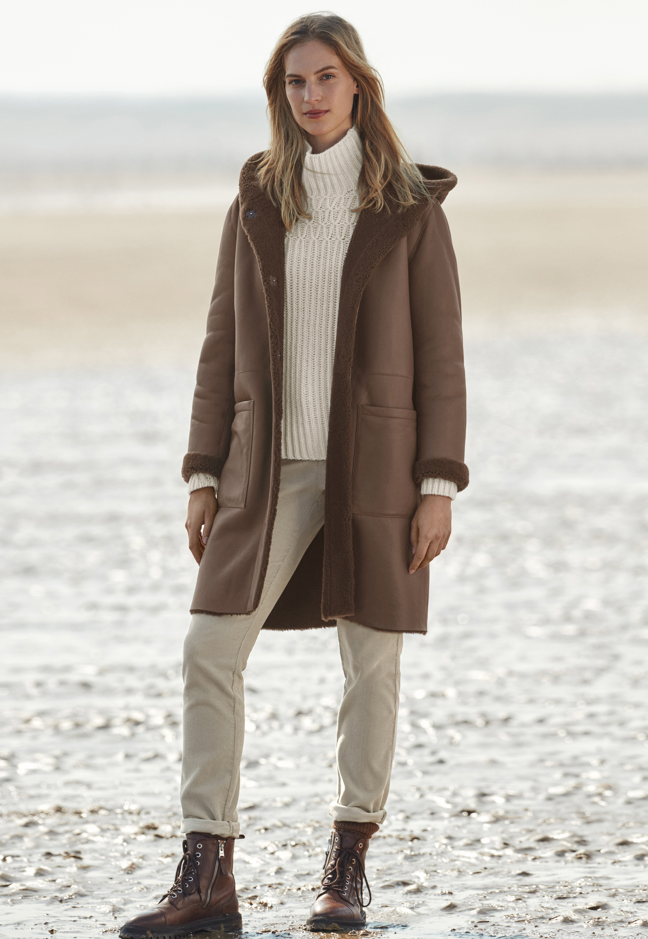 Poetry - Reversible sheepskin coat