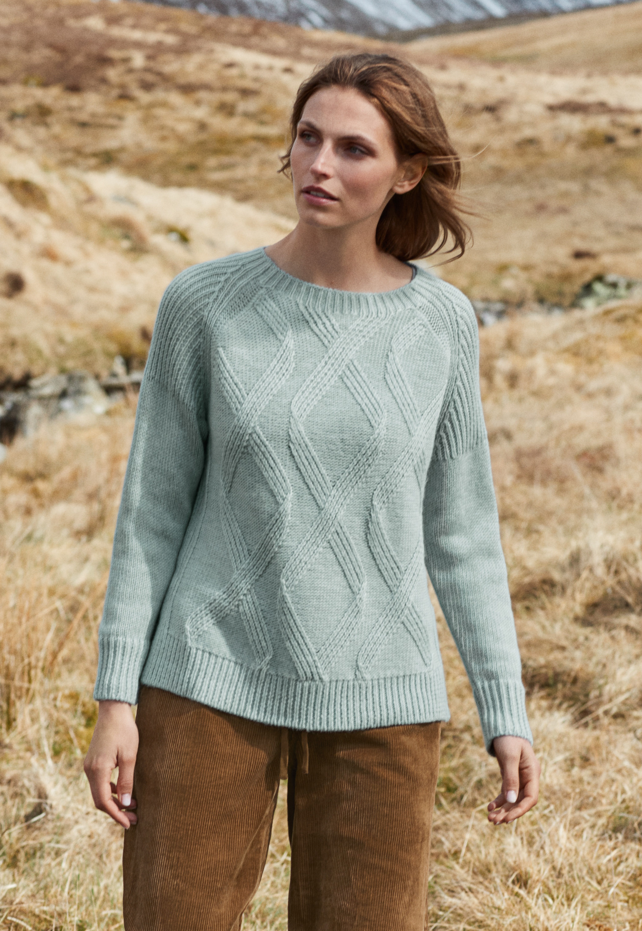 Poetry - Cotton and alpaca cable sweater