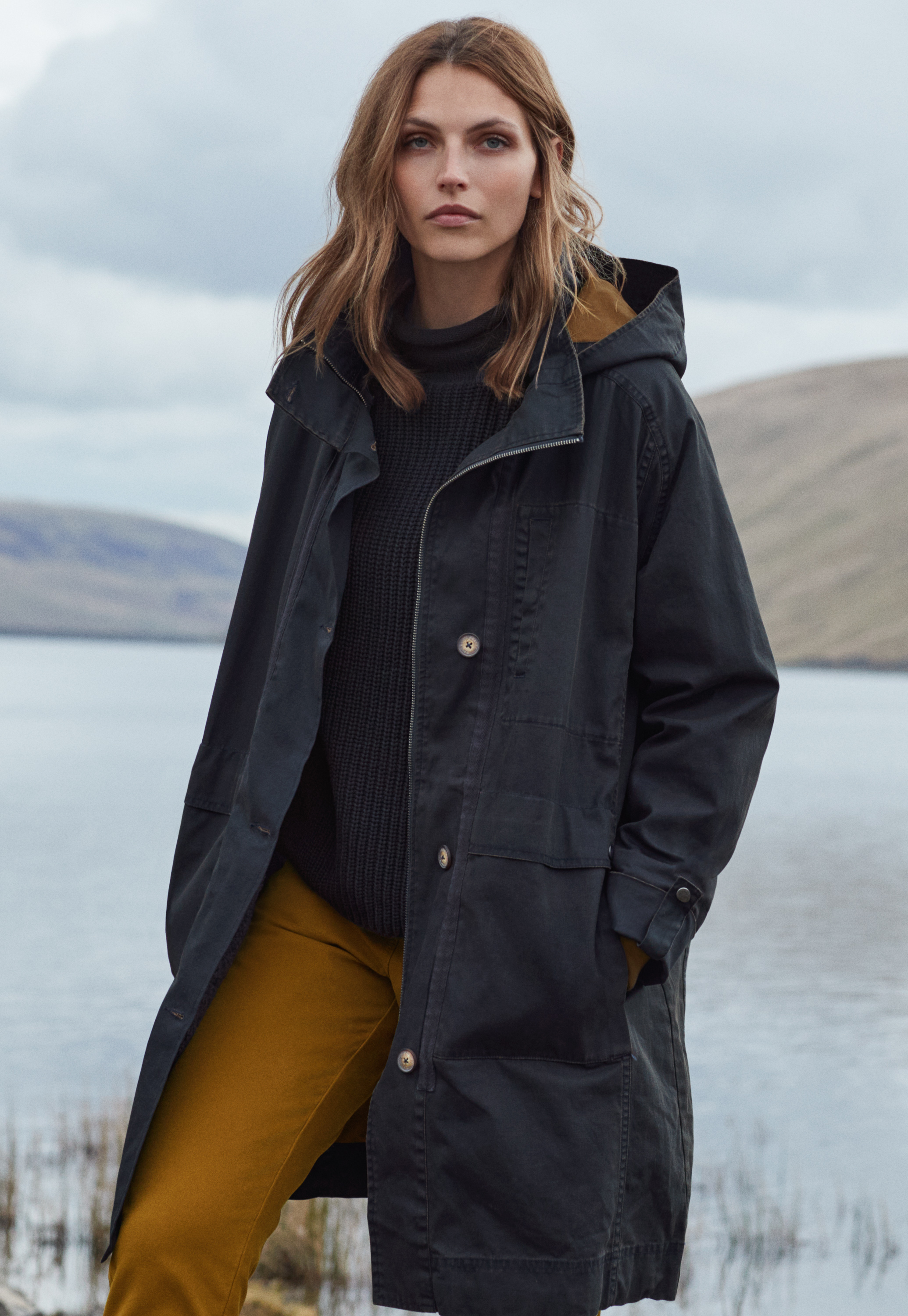 cotton parka womens