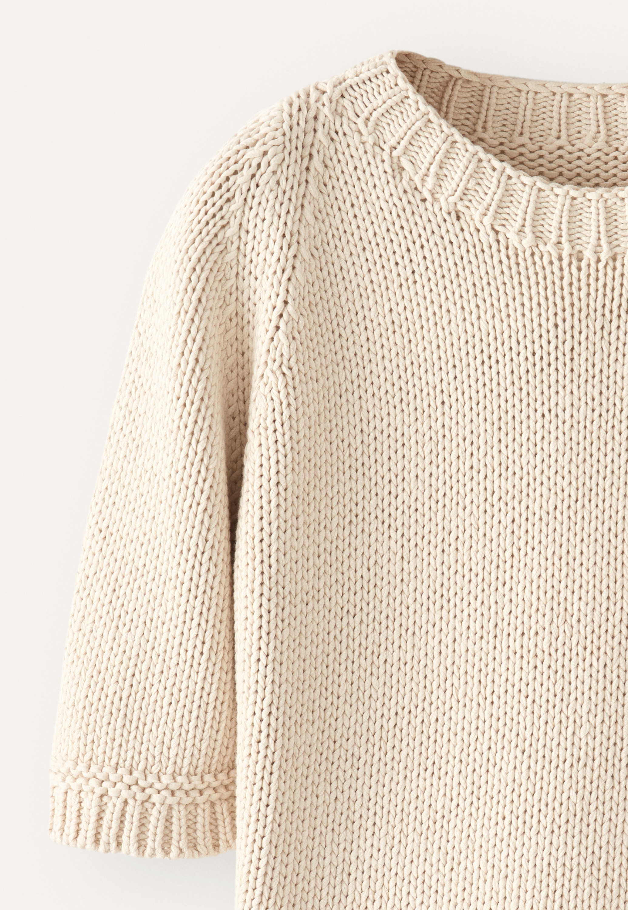 POETRY - Cotton tape-yarn short-sleeve sweater