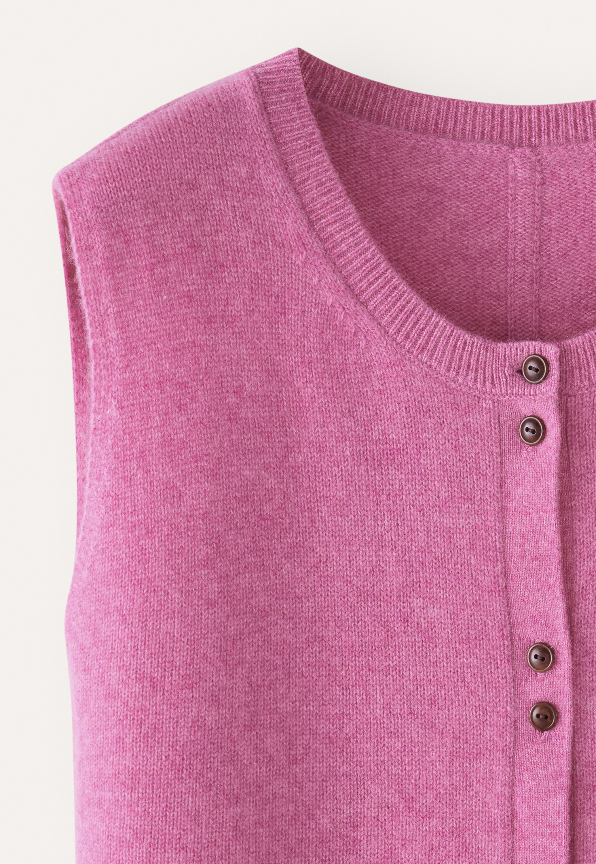 sheller sketch check tweed きせる vest/pink