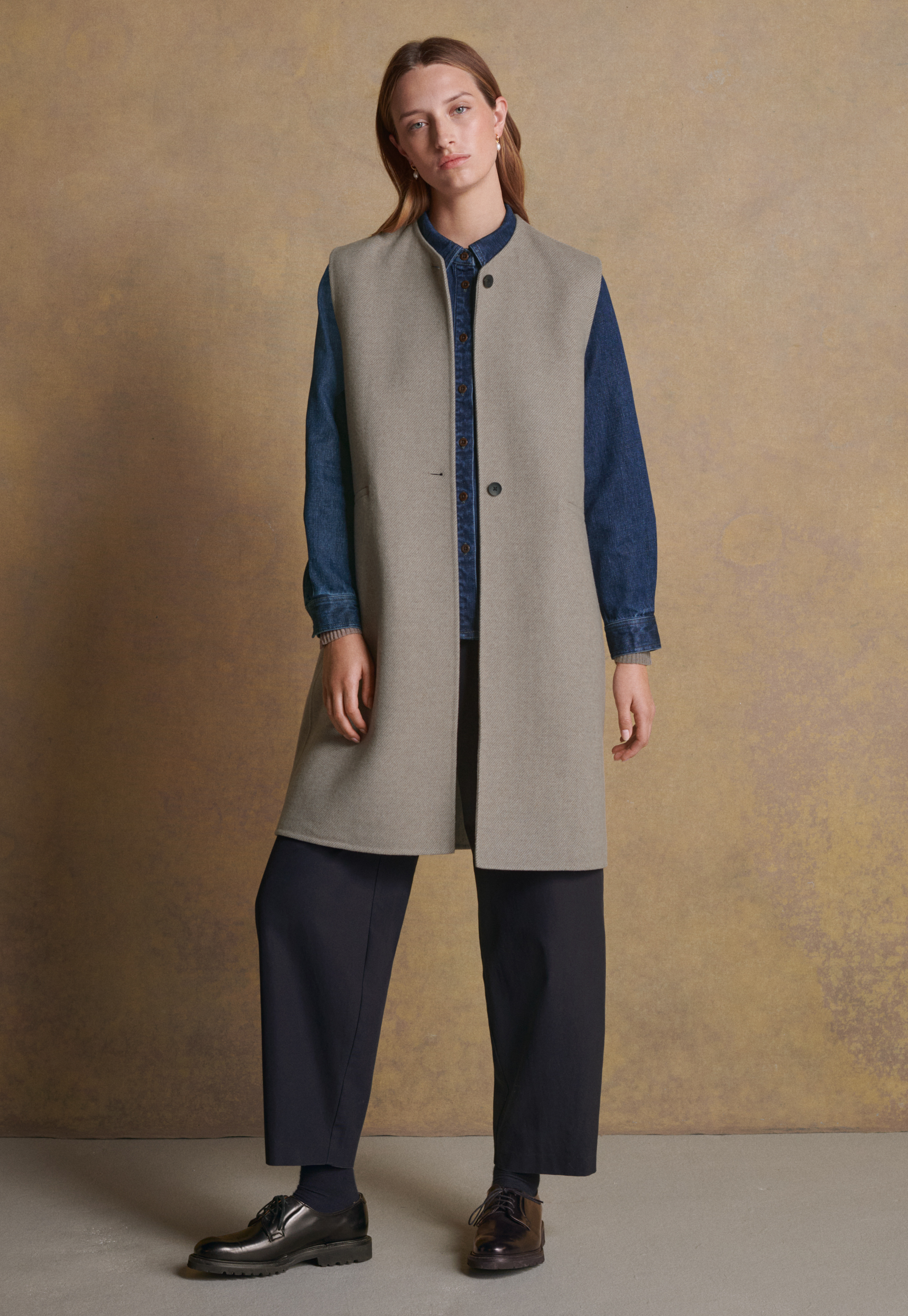 Sleeveless coat outlet