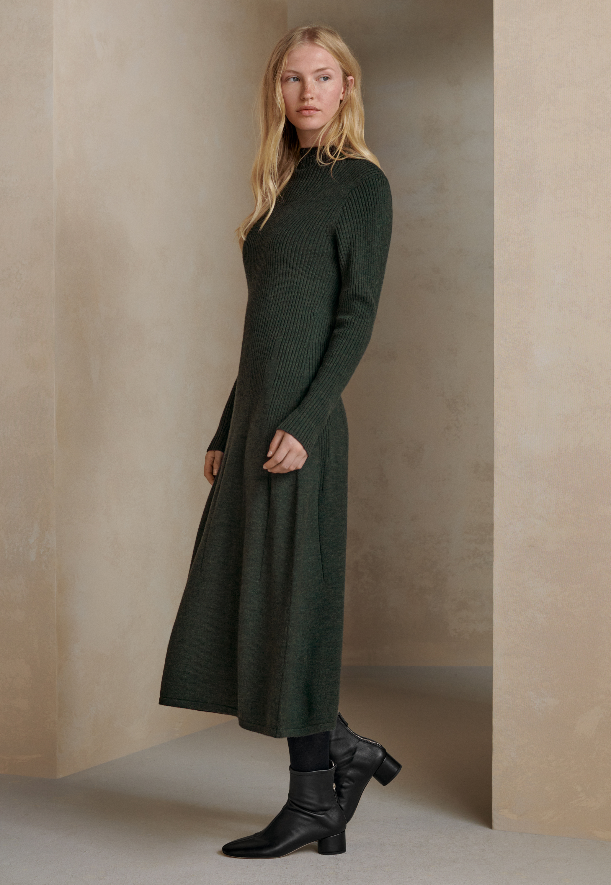 Poetry Merino wool knitted dress
