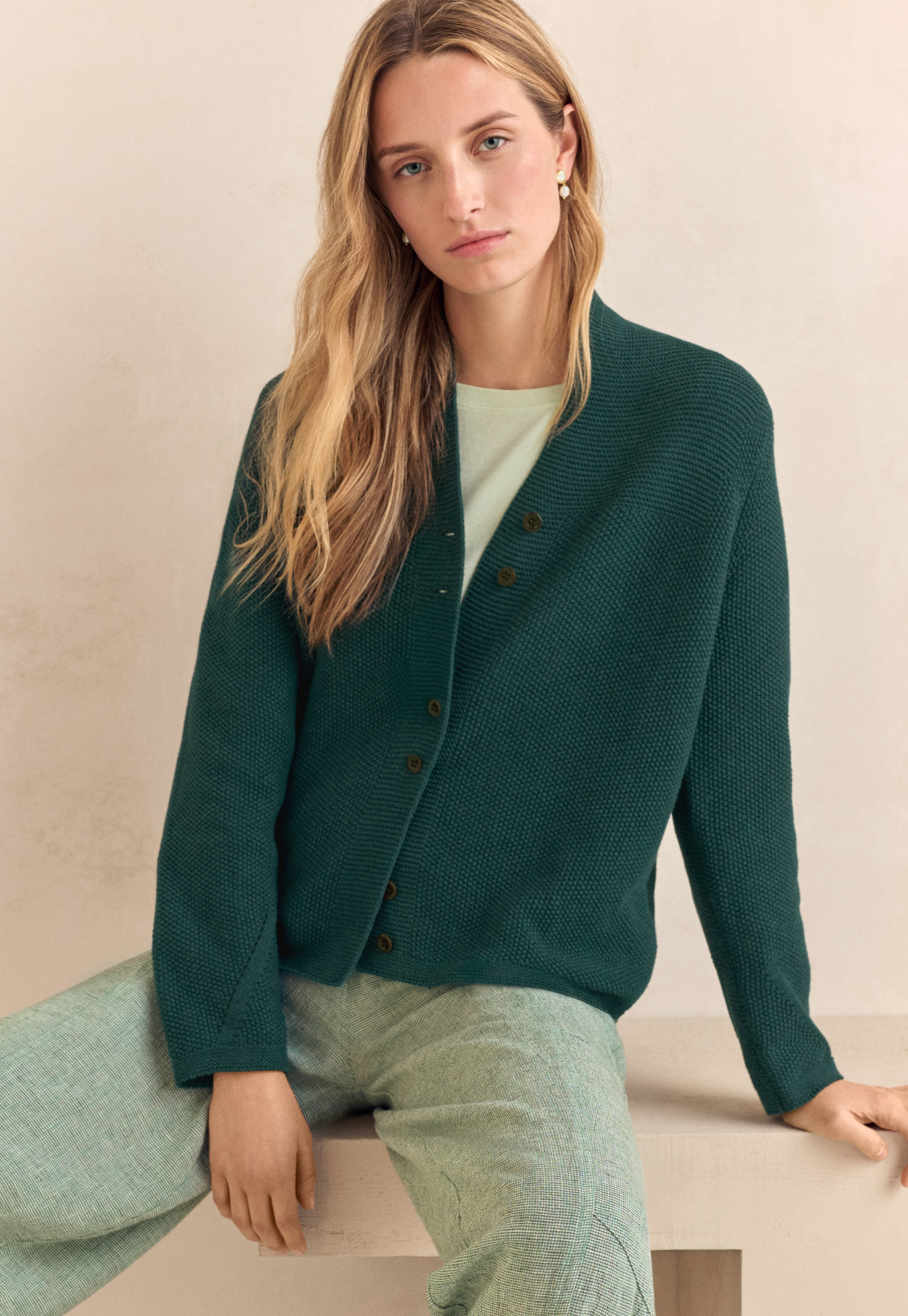Poetry - Hemp & cotton ribbed jersey top