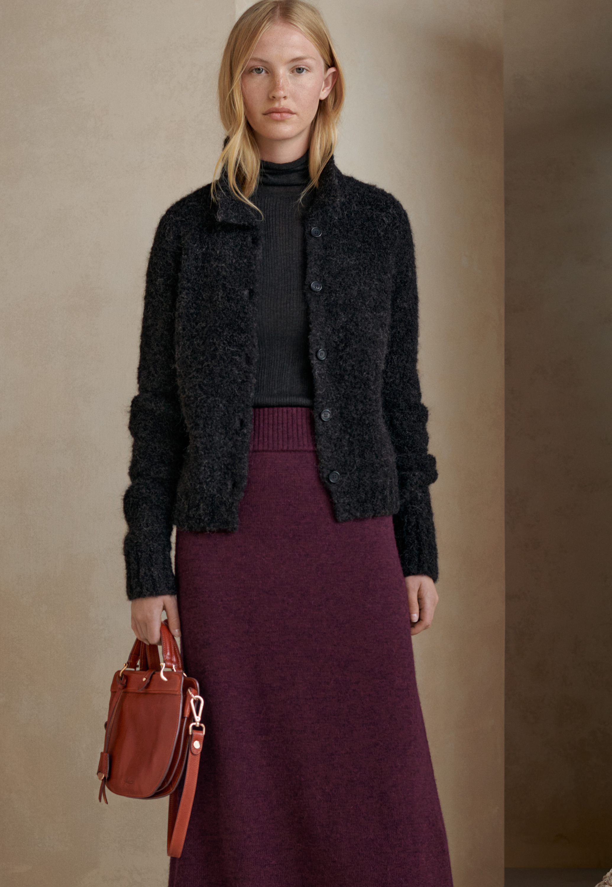 Poetry - Alpaca & wool knitted skirt