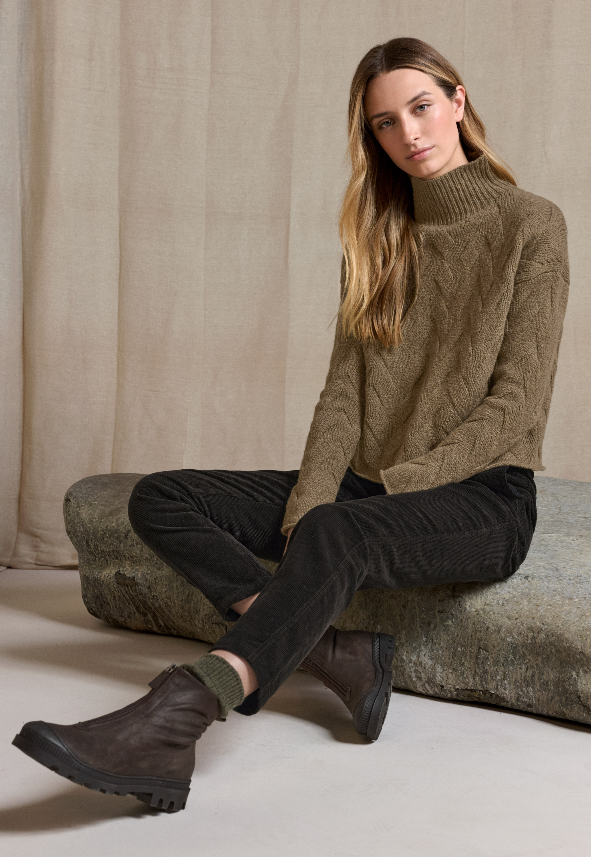 Poetry - Zip-front leather boots