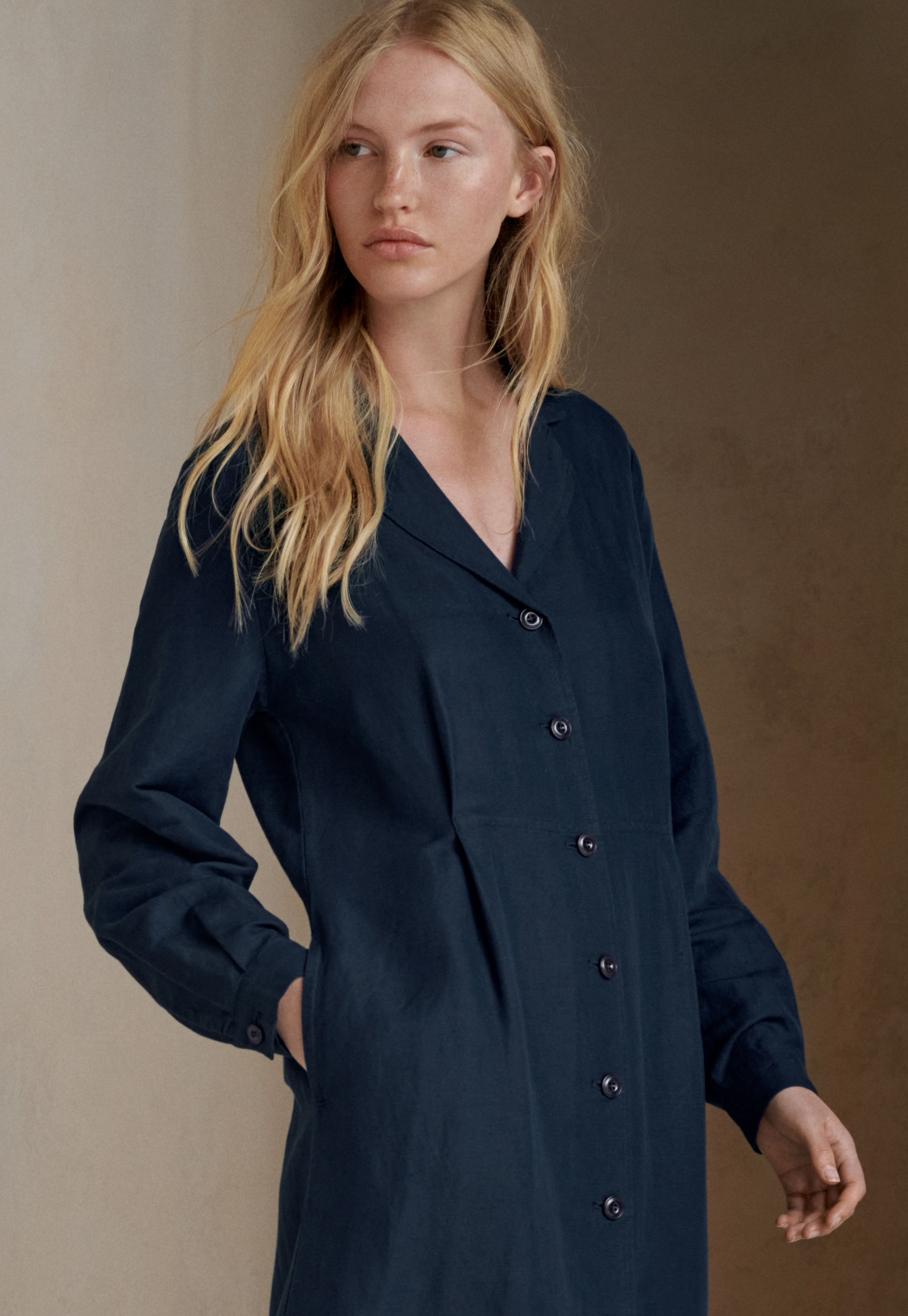 Linen coat dress hotsell