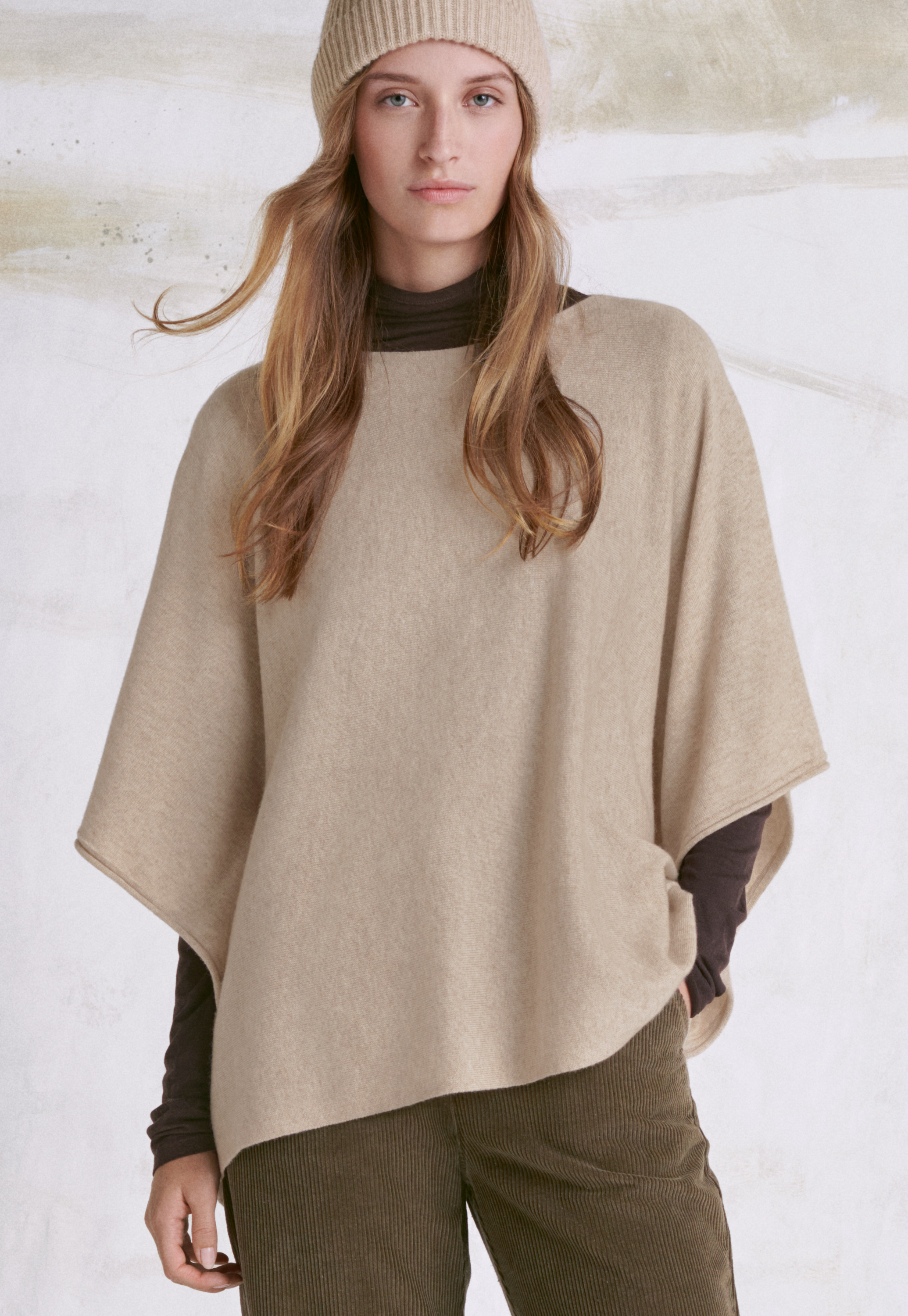 Handwoven Riva Knit Poncho - As-Is-Clearance — Sivana