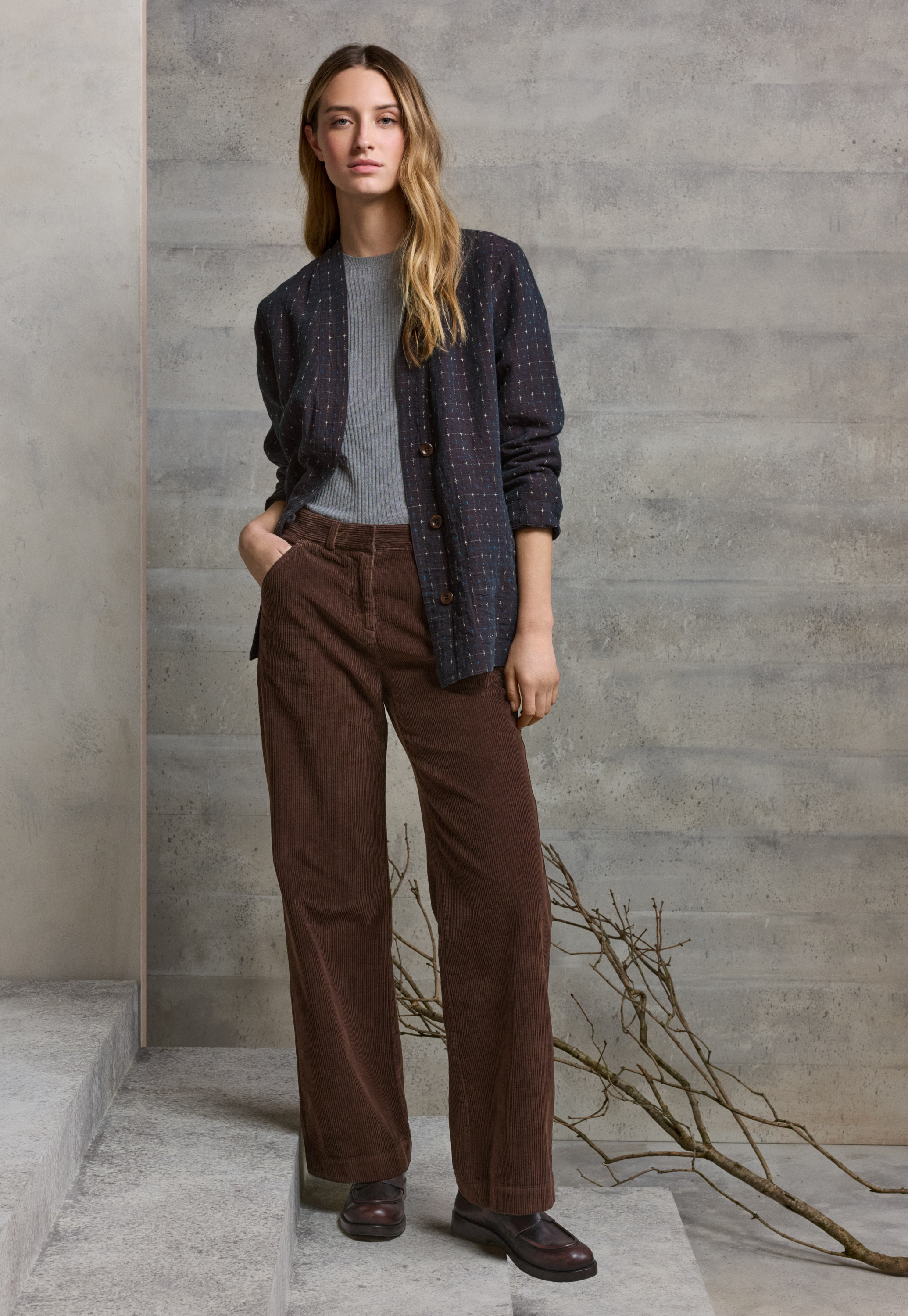 Poetry - High-twist linen cross-pattern jacket