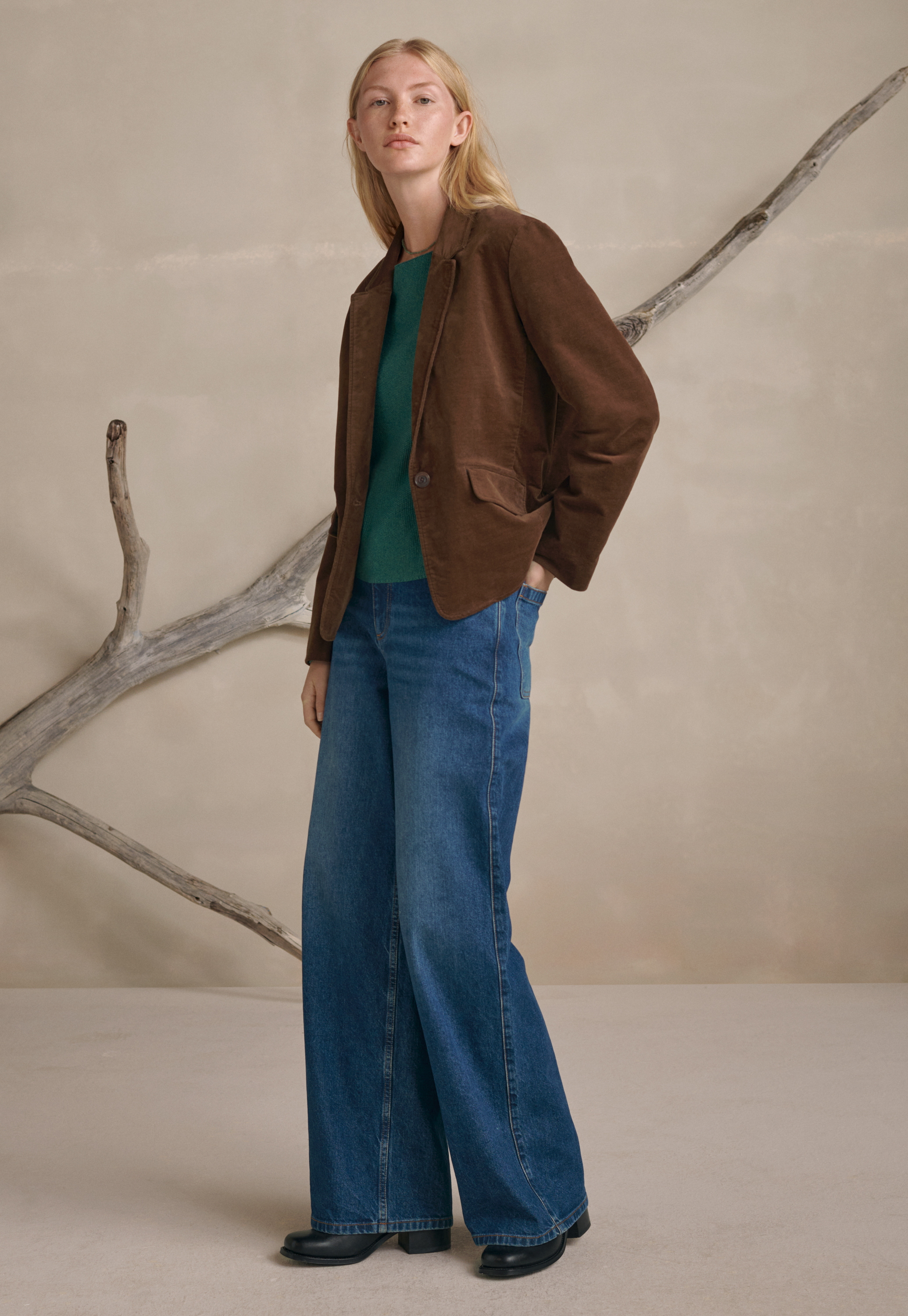 Poetry - Cotton boat-neck sweater