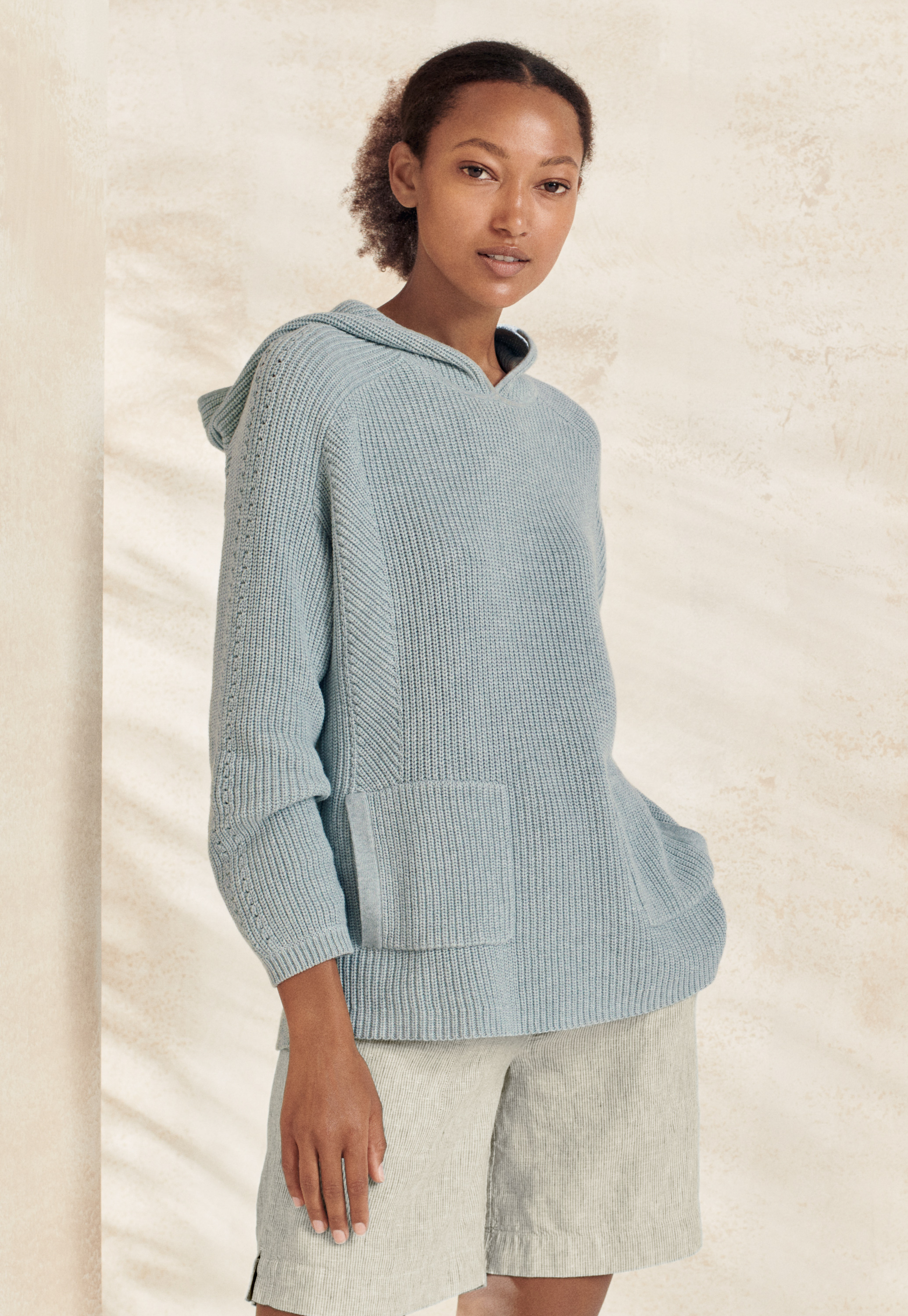 Poetry - Hooded organic cotton sweater