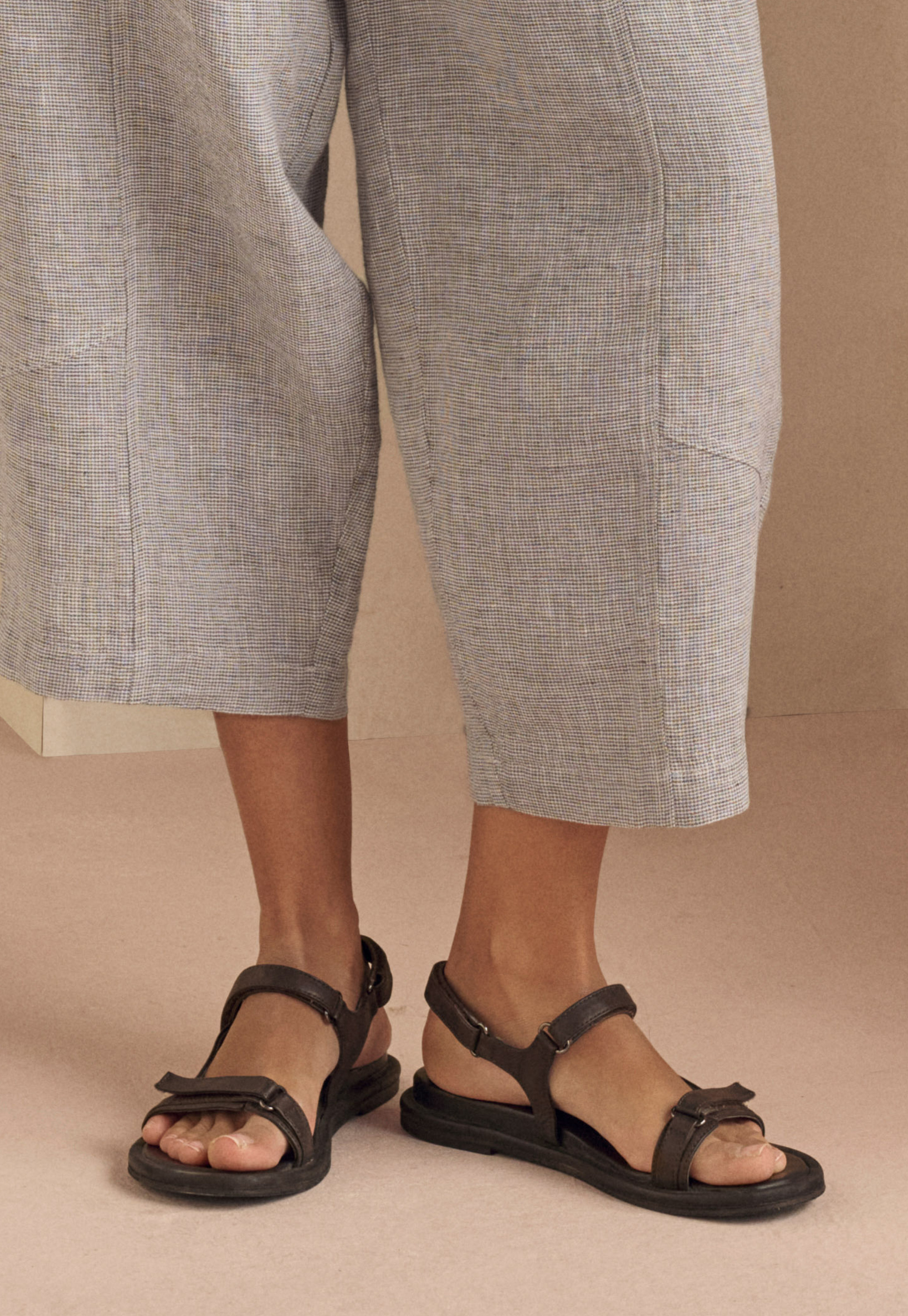Poetry Leather Velcro strap sandals