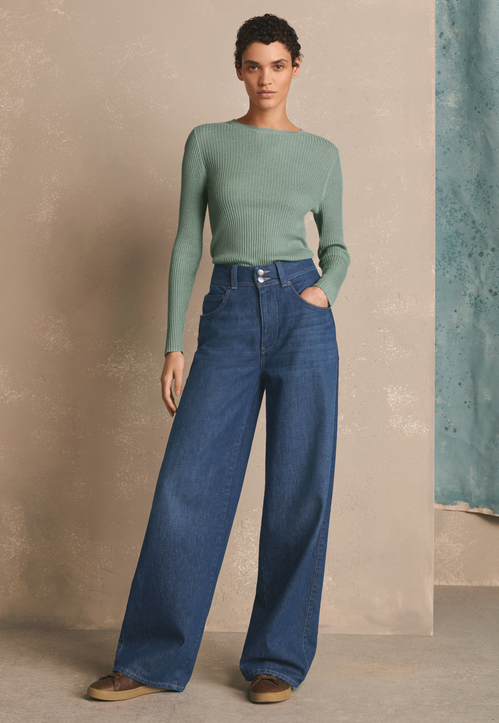 Poetry Wide leg denim jeans