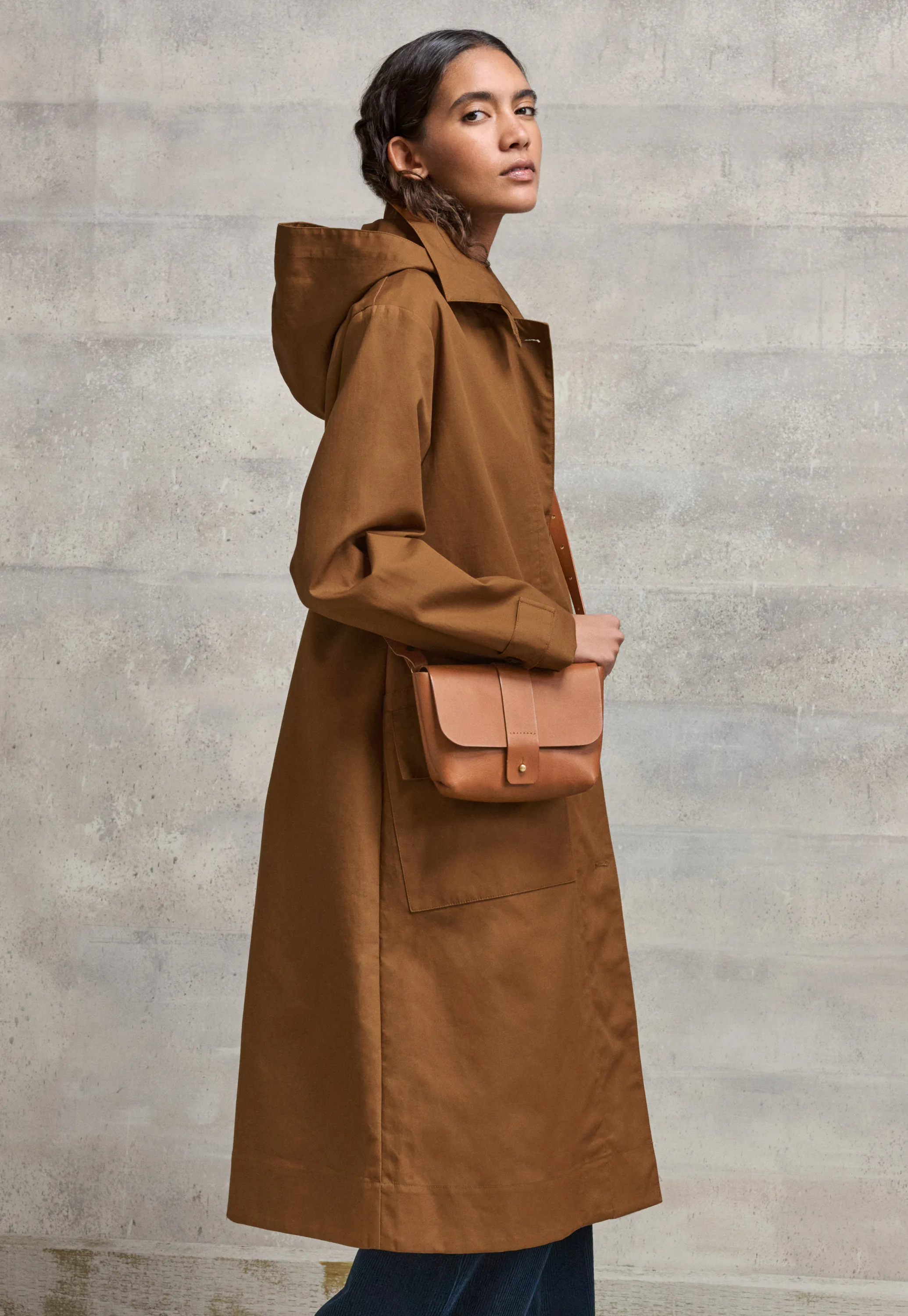 Poetry Hooded trench coat