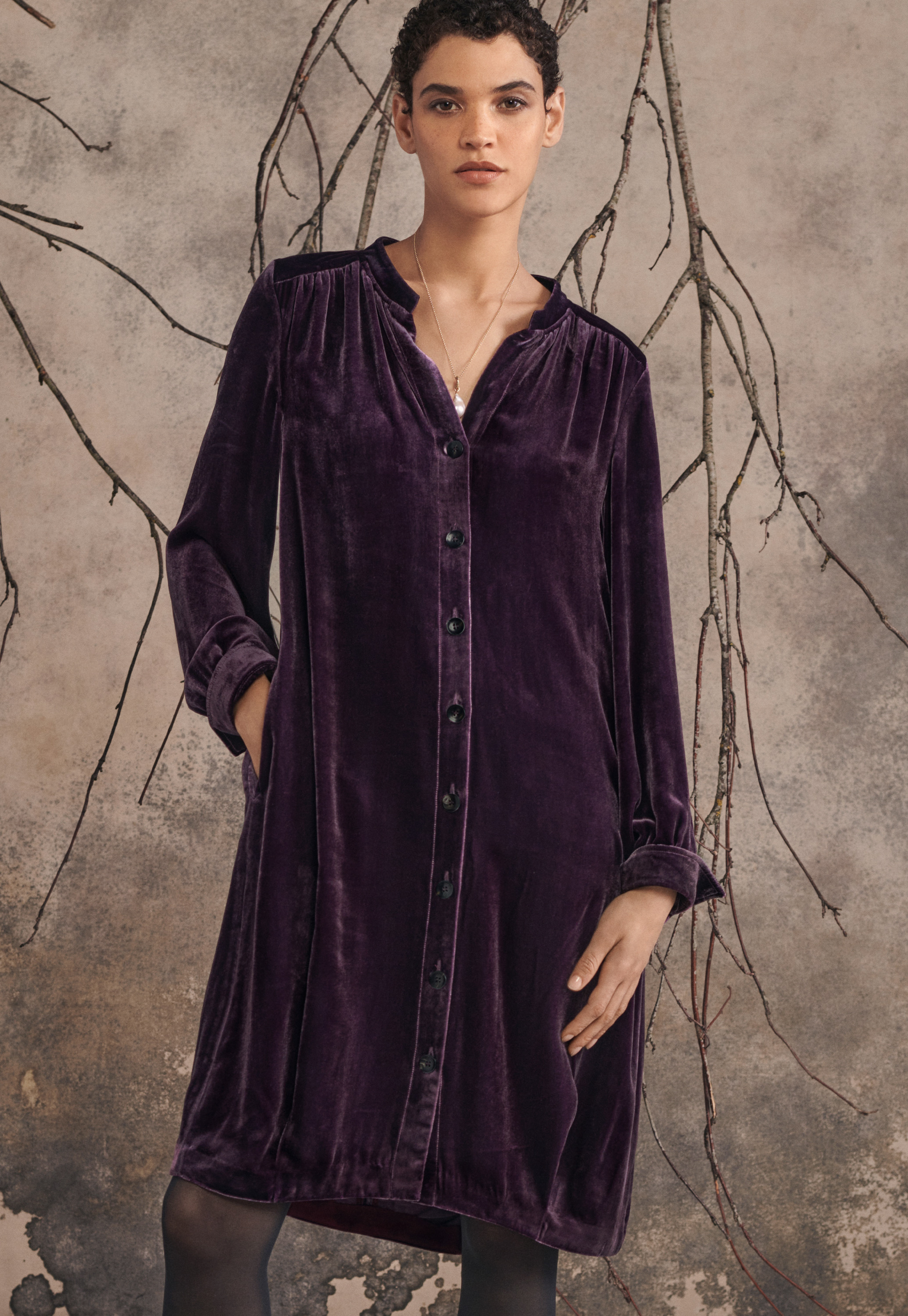 Poetry velvet dress sales