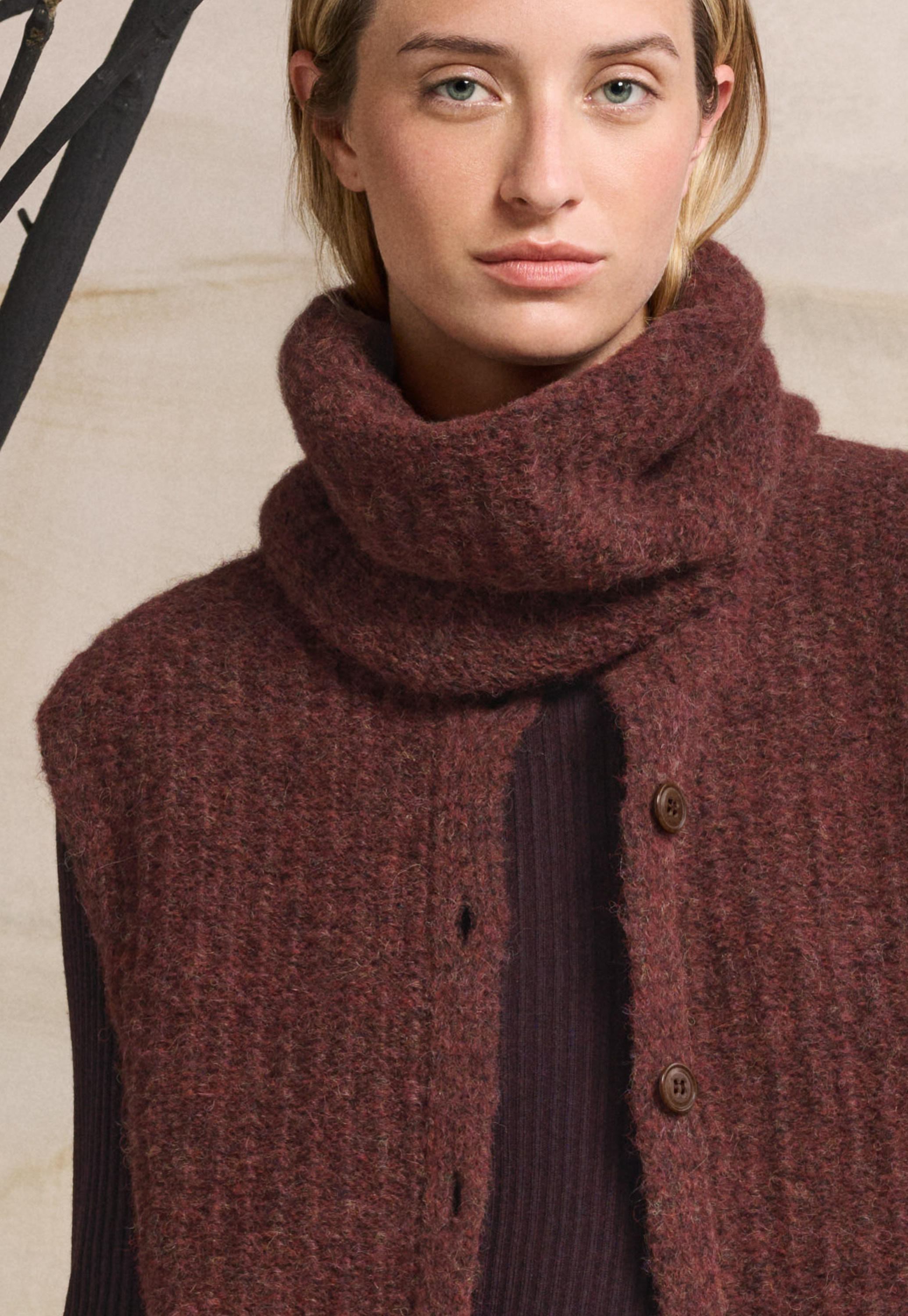 POETRY - Alpaca & cotton knitted snood