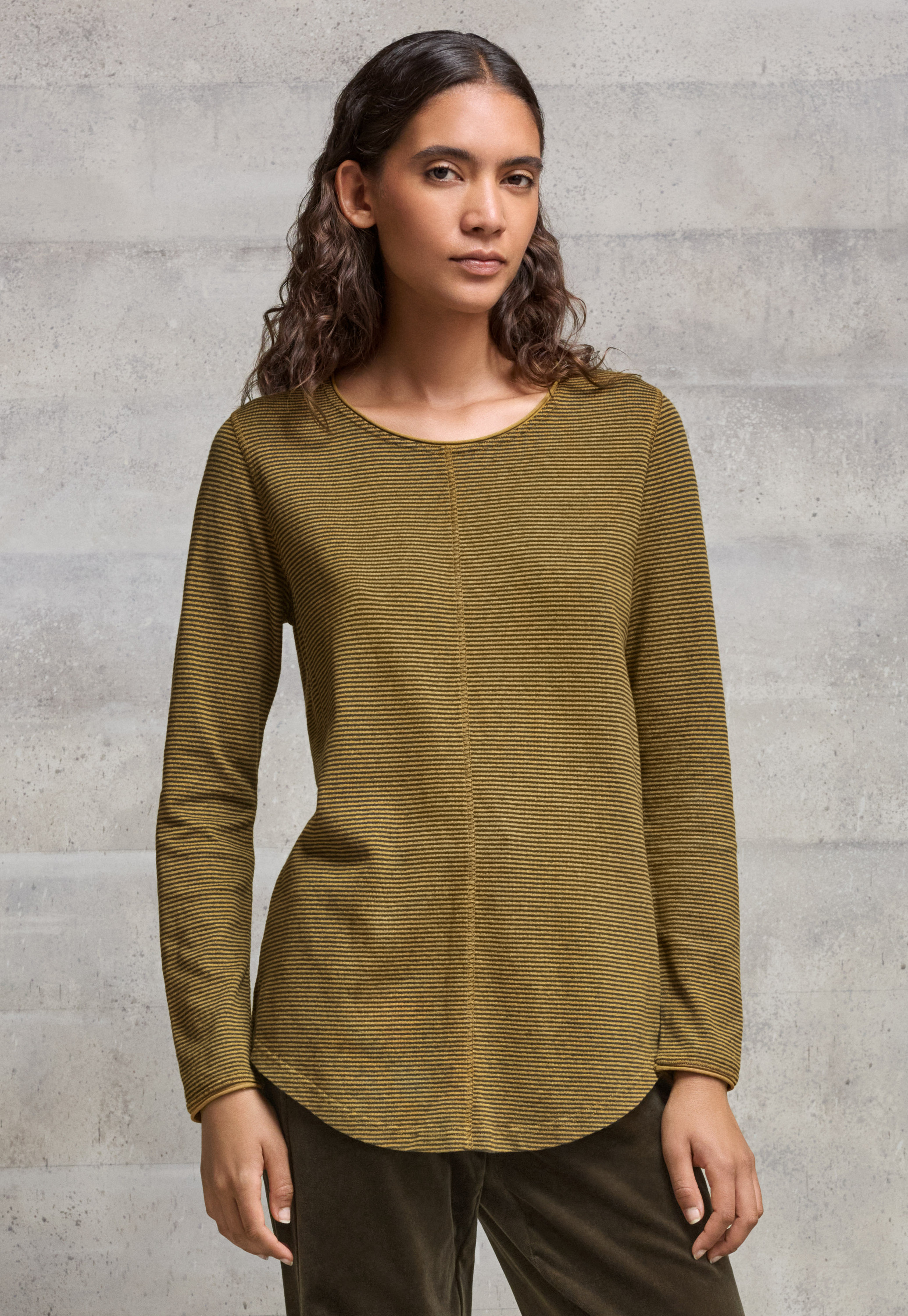 トップス argue organic cotton hemp border t beige ORGANIC COTTON HEMP BORDER T-SHIRTS/BEIGE | ARGUE