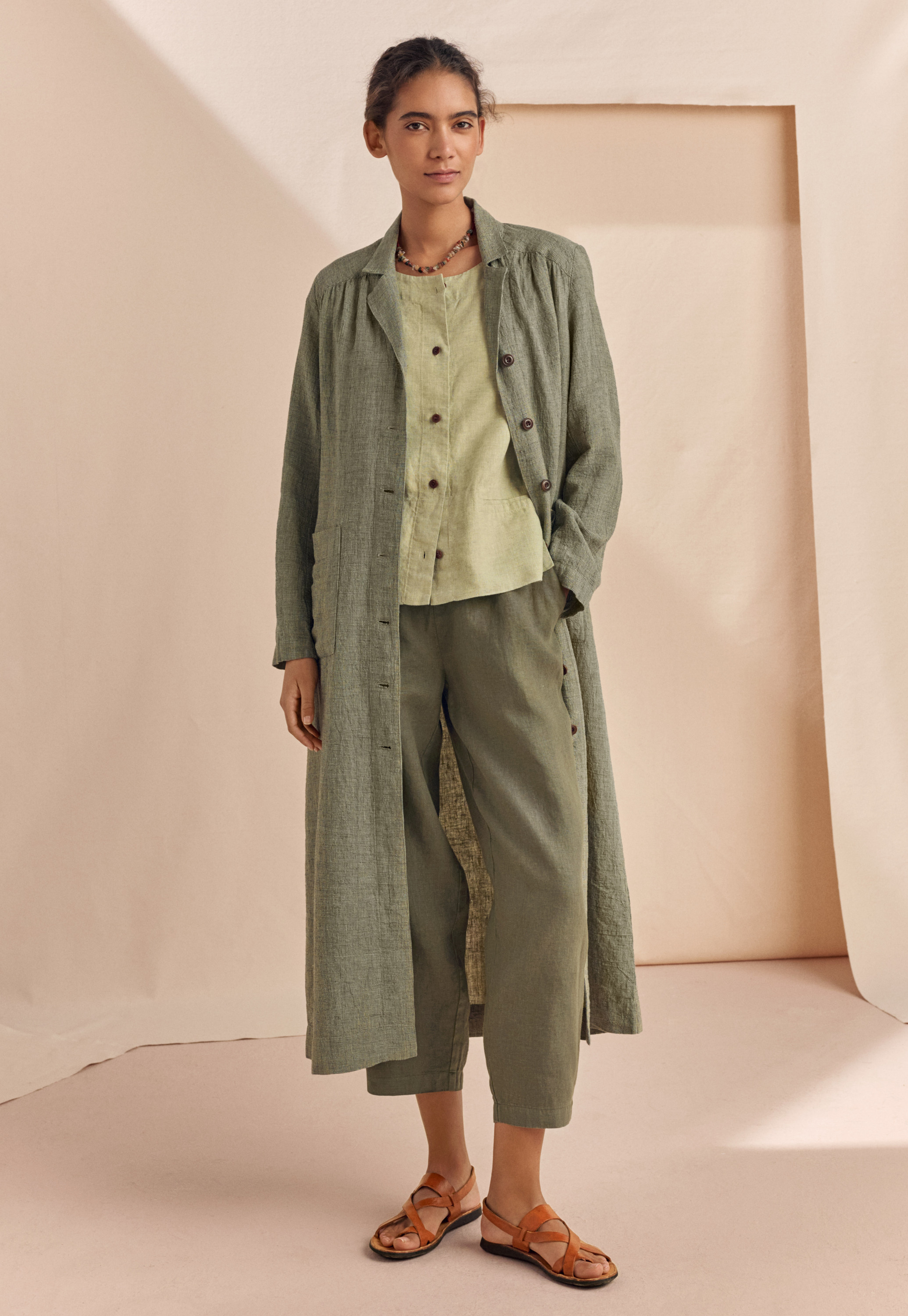 『専用』tram オリジナル WOOL LINEN LONG ROBECOAT 専用』tram オリジナル WOOL LINEN LONG ROBECOAT 専用』tram