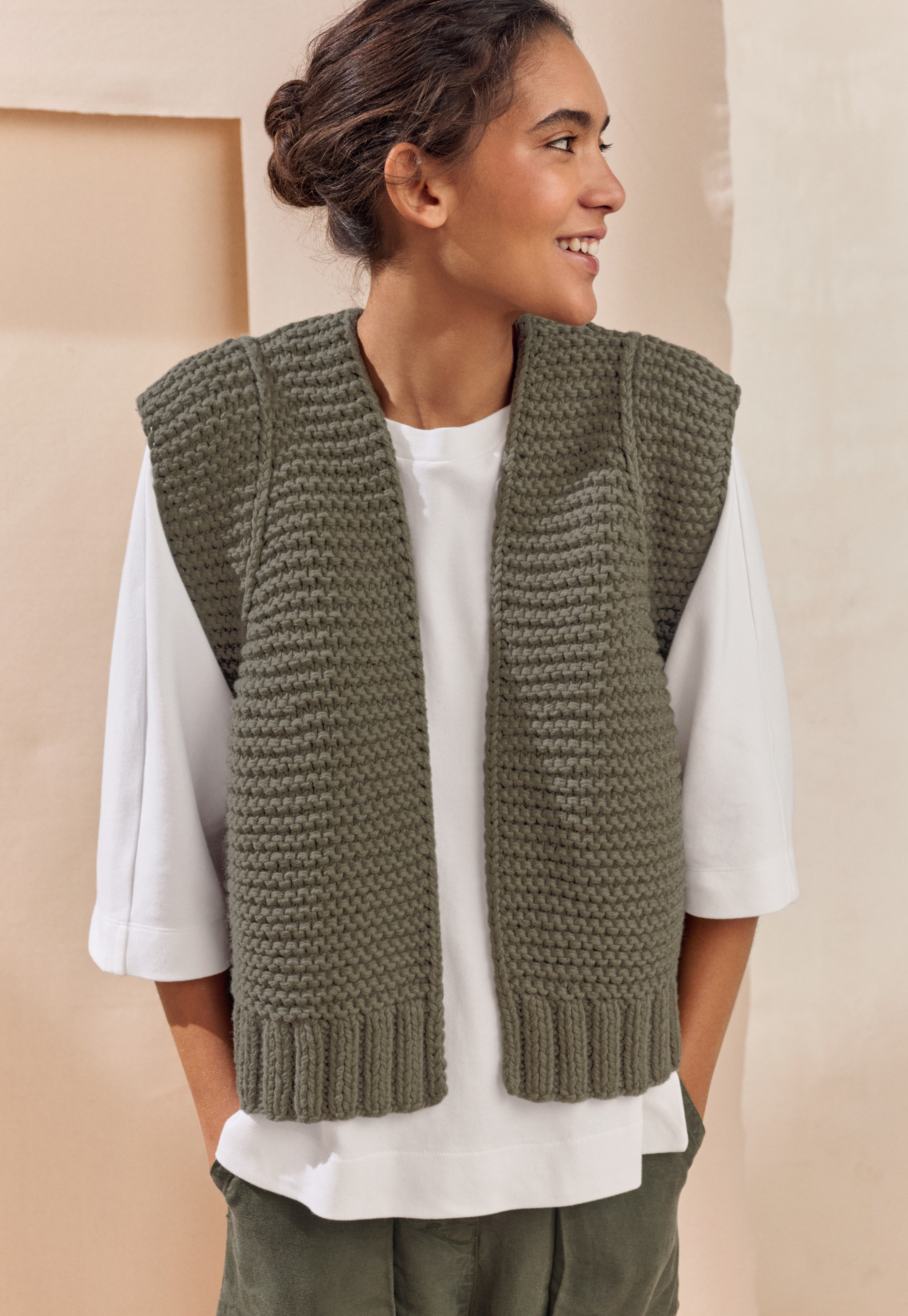 Poetry - Collared linen cardigan