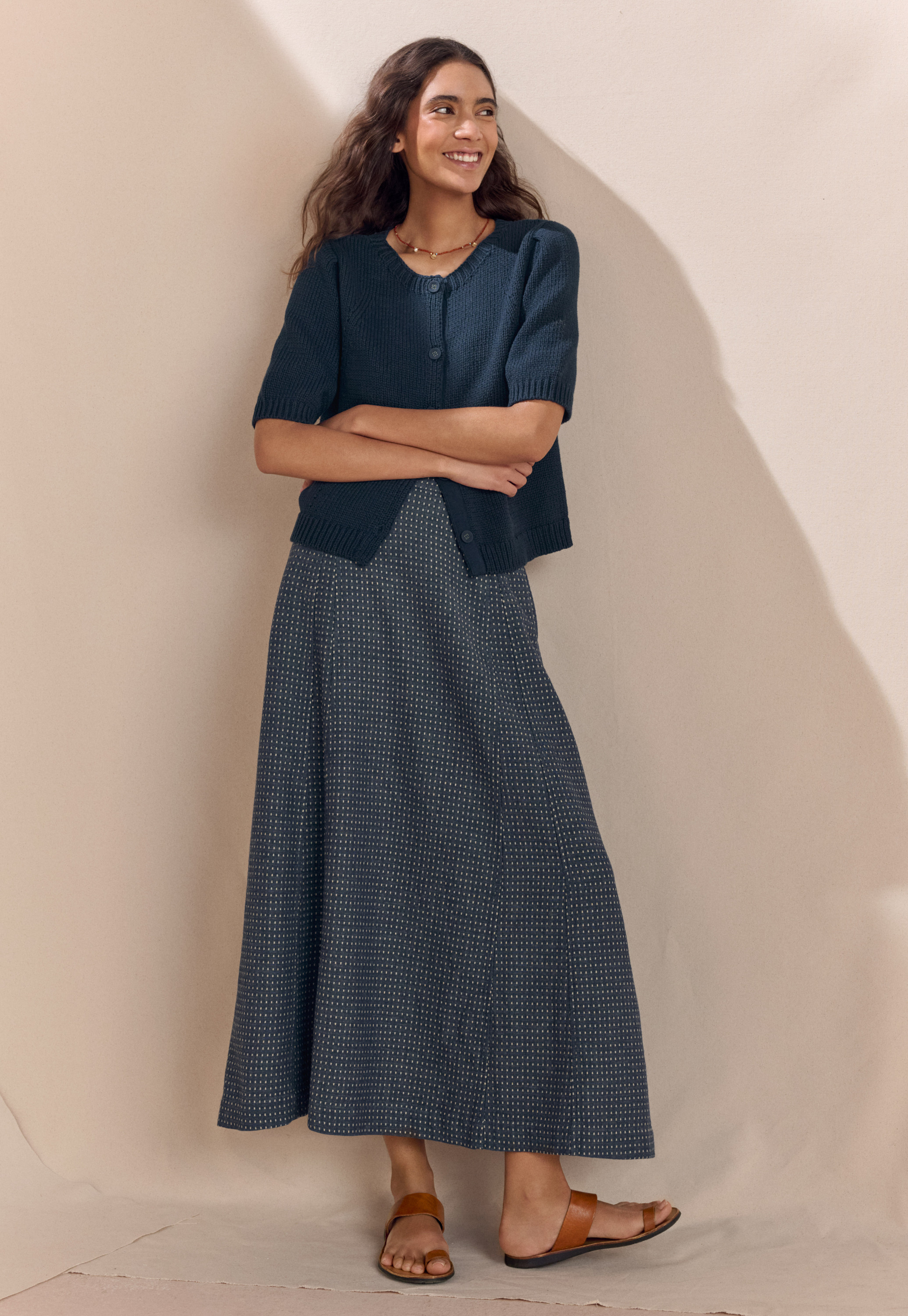 Poetry - Hemp & cotton long godet skirt Poetry - Hemp & cotton long godet skirt